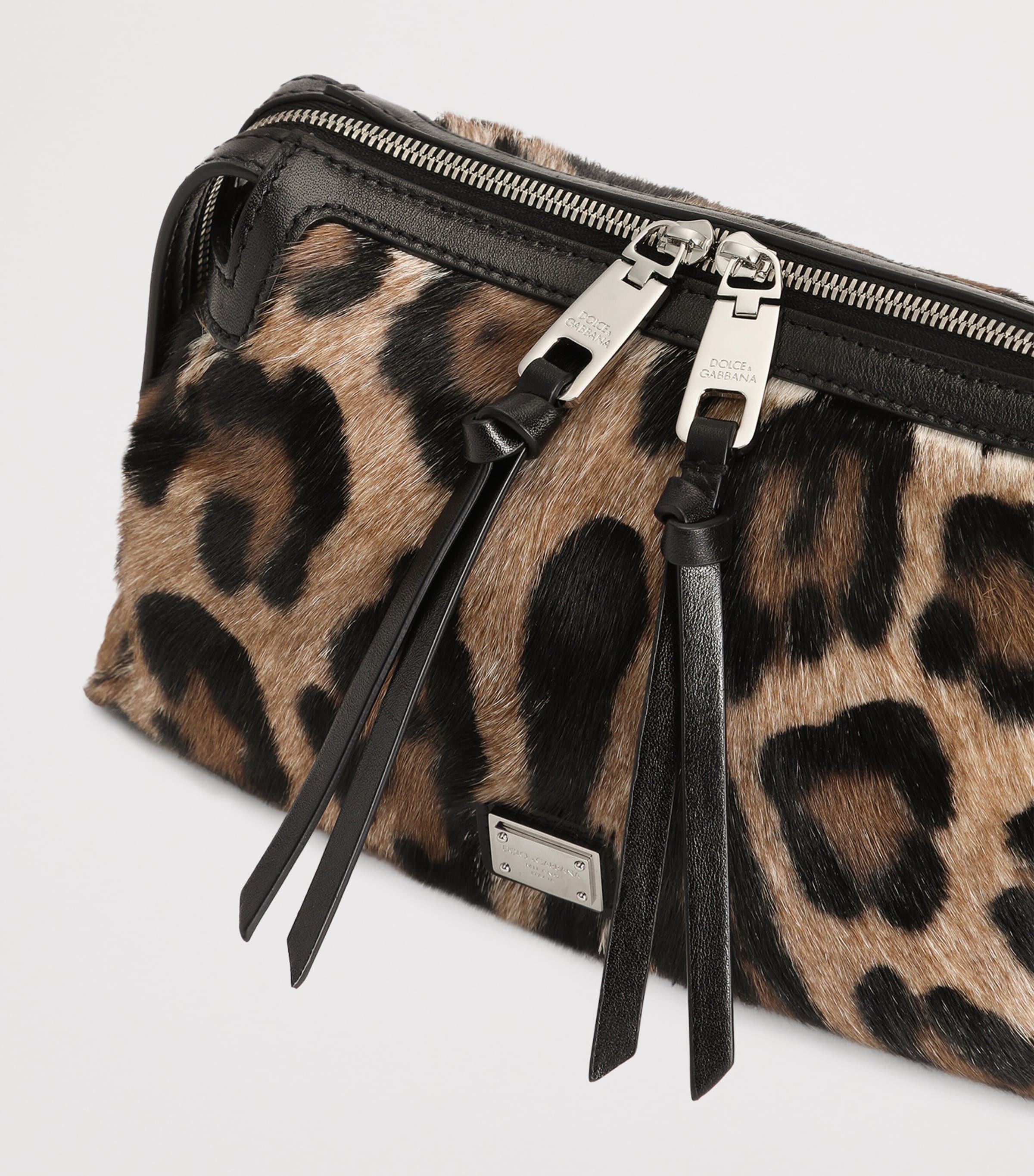 Goat Hair Vittoria Top-Handle Bag HY13M-LEO NEW Image 7