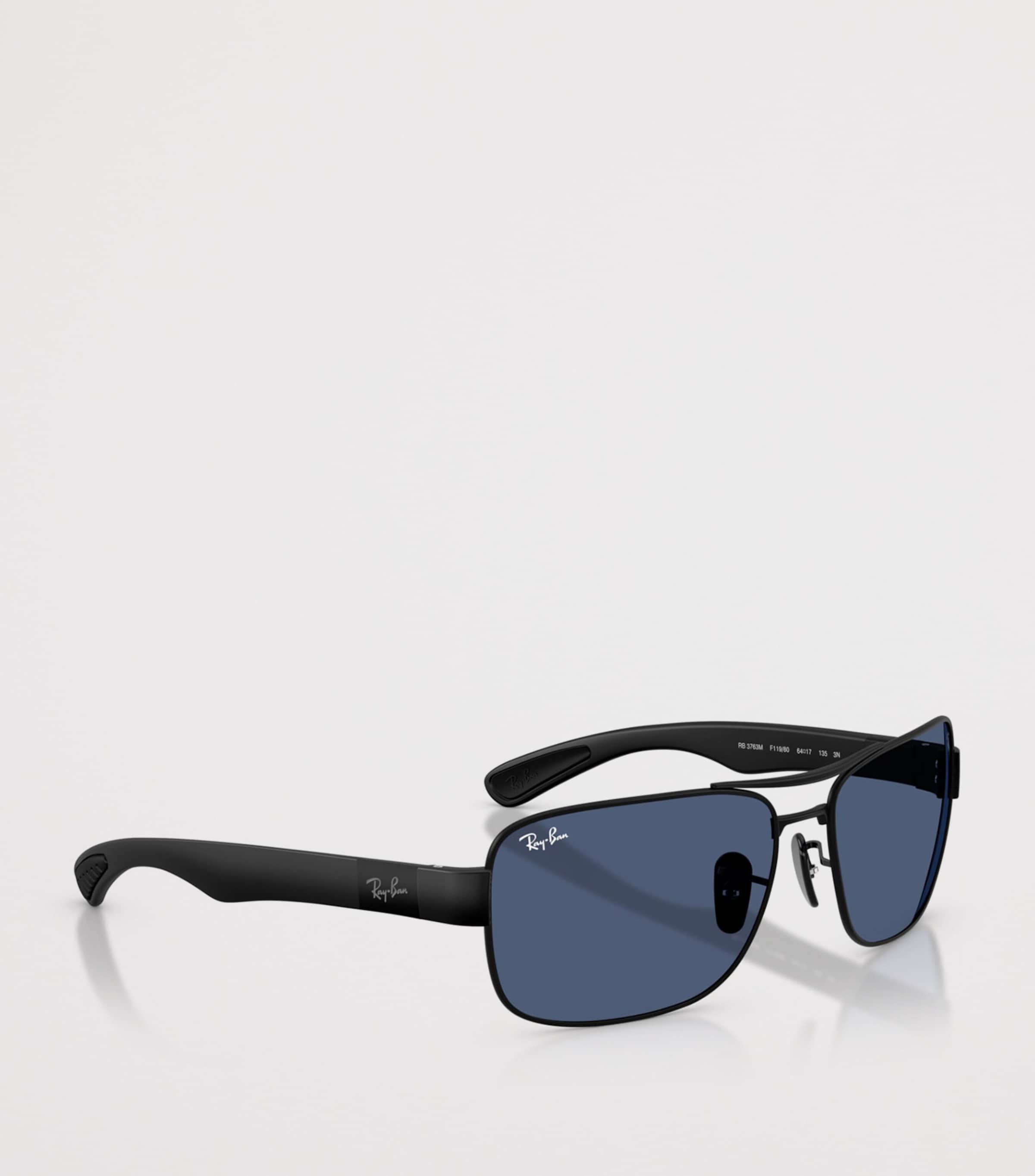 Ray-Ban RB3763M Scuderia Ferrari Collection Square Sunglasses Black Image 6