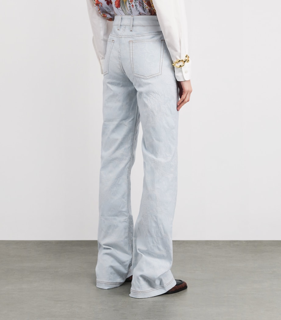 Paisley Flared Jeans S9880 Image 4