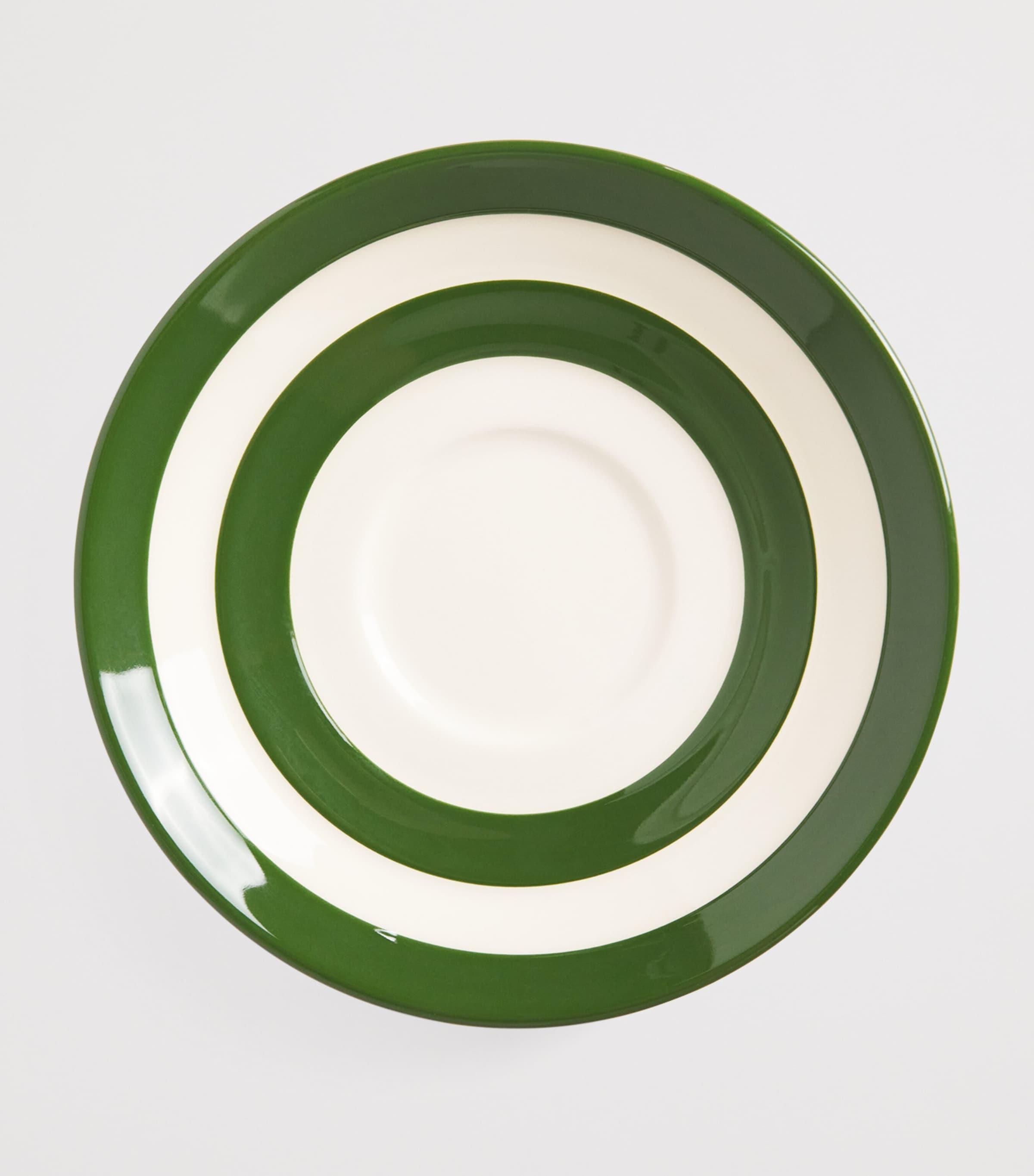 Harrods Cornish Stripe Cup and Saucer Set Green Image 2