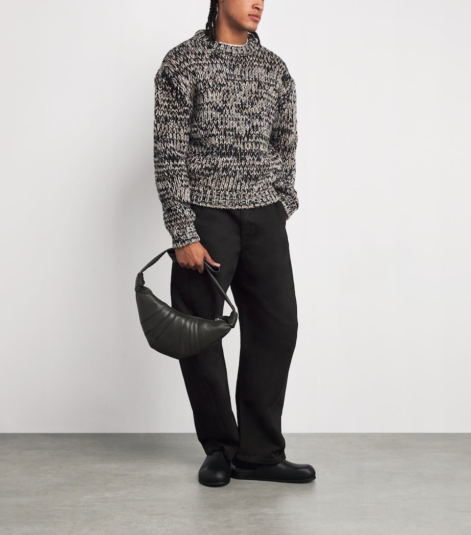 Cotton Twisted-Seam Belted Trousers BLACK BK999 Image 2