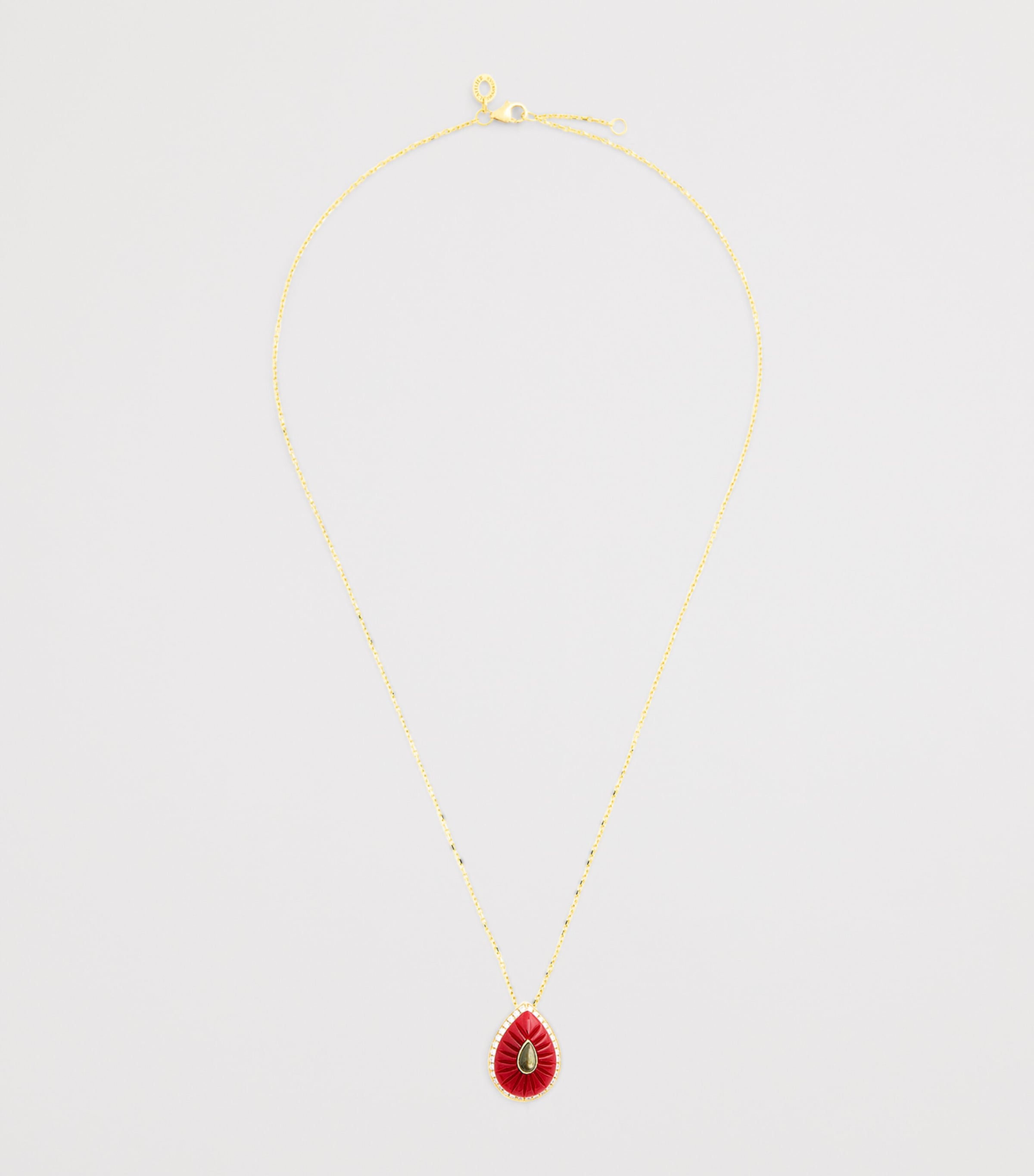 L'ATELIER NAWBAR Yellow Gold, Diamond and Agate Bond Street Necklace Yellow Gold Image 3