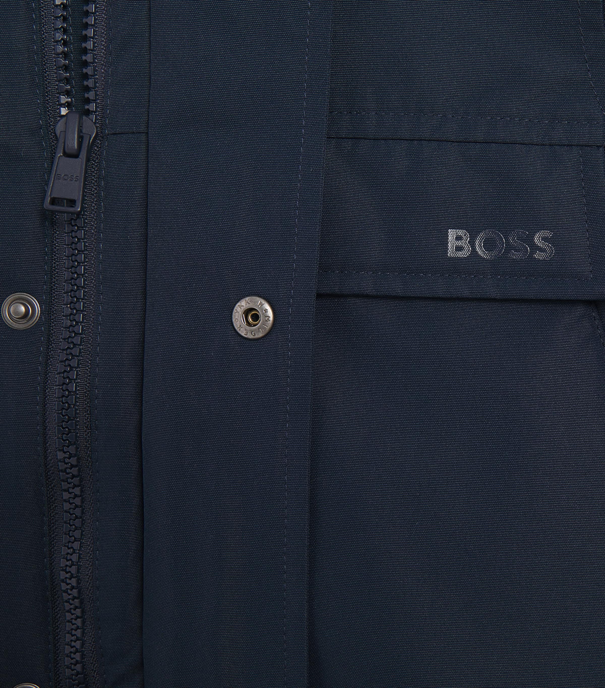 BOSS Kidswear Down Hooded Parka (4-16 Years) Navy Image 3