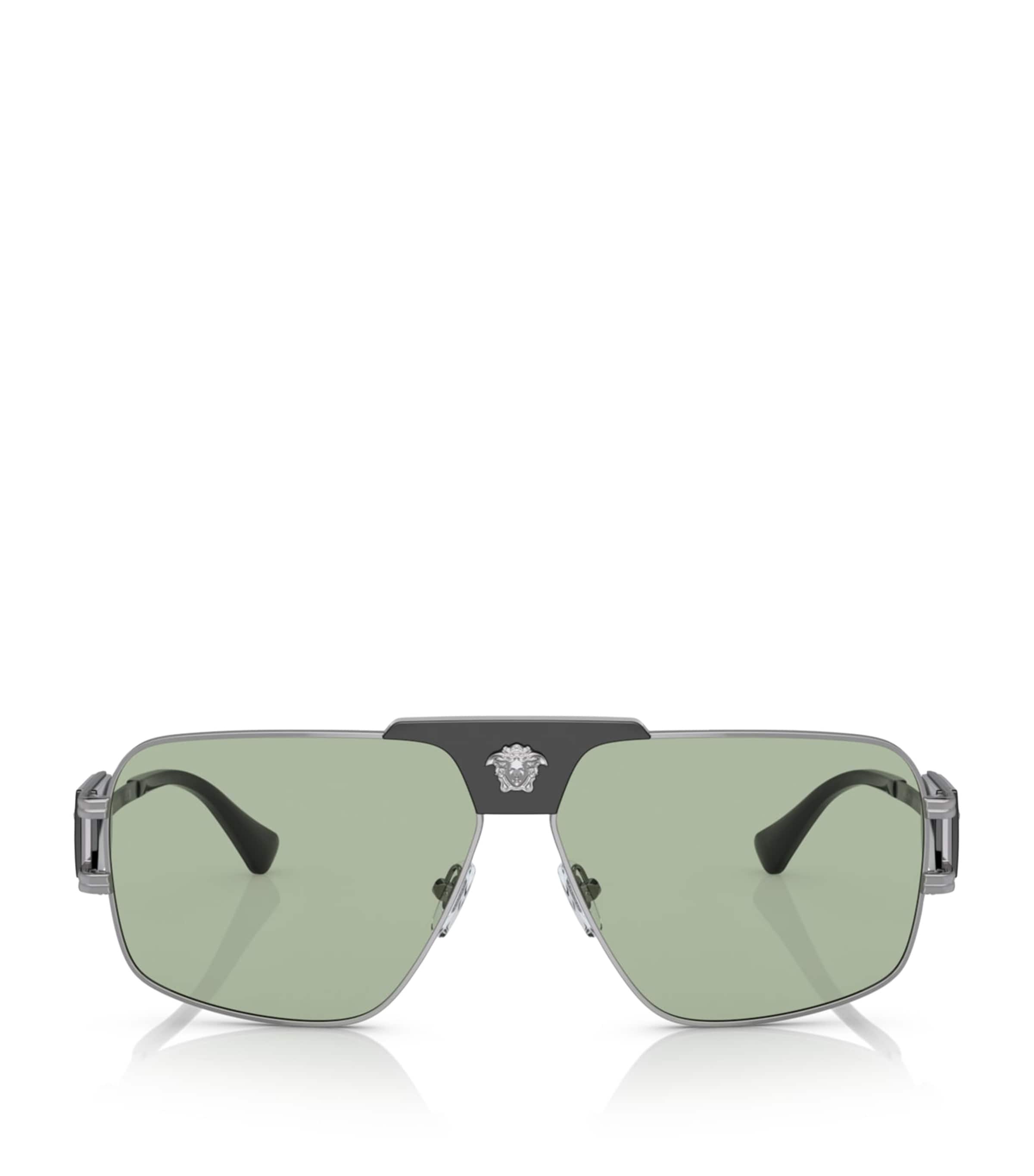 Versace Steel 0ve2251 Sunglasses In Grey