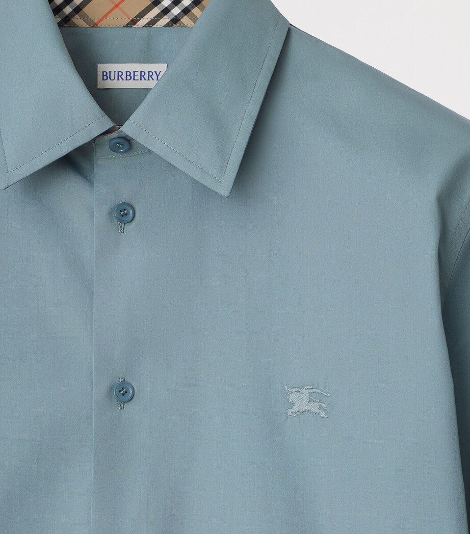 Cotton Poplin Slim Short-Sleeve Shirt INDEX Image 5