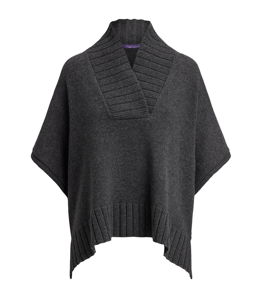 Cashmere-Blend V-Neck Sweater MEDIUM GREY MELANGE Image 1