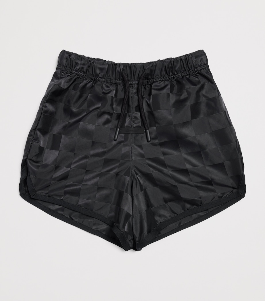 FEAR OF GOD ESSENTIALS KIDS Chequerboard Sports Shorts (2-14 Years) Black Image 2