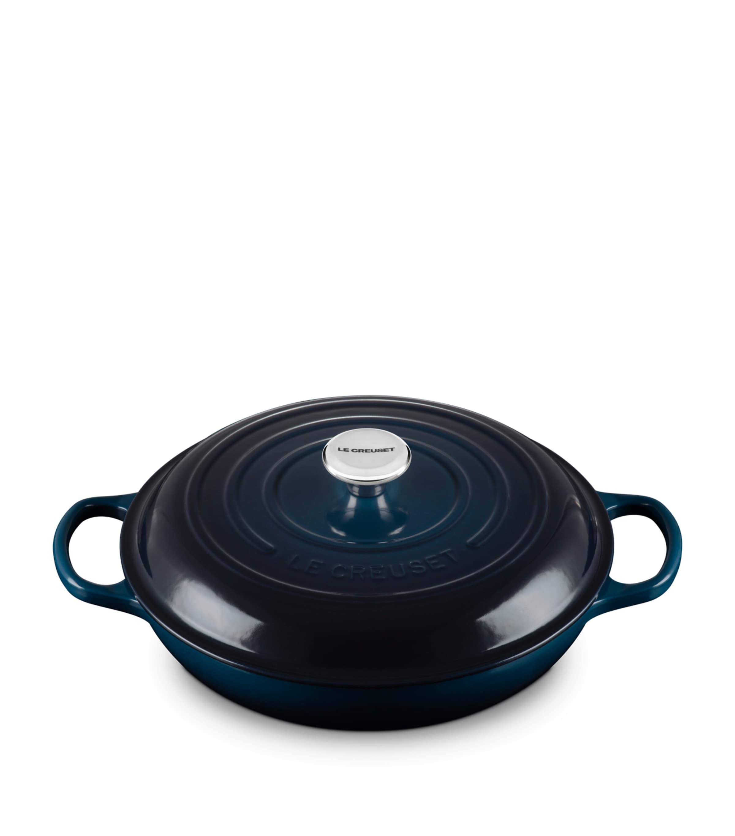 Le Creuset Enamelled Cast Iron Shallow Casserole Dish In Blue