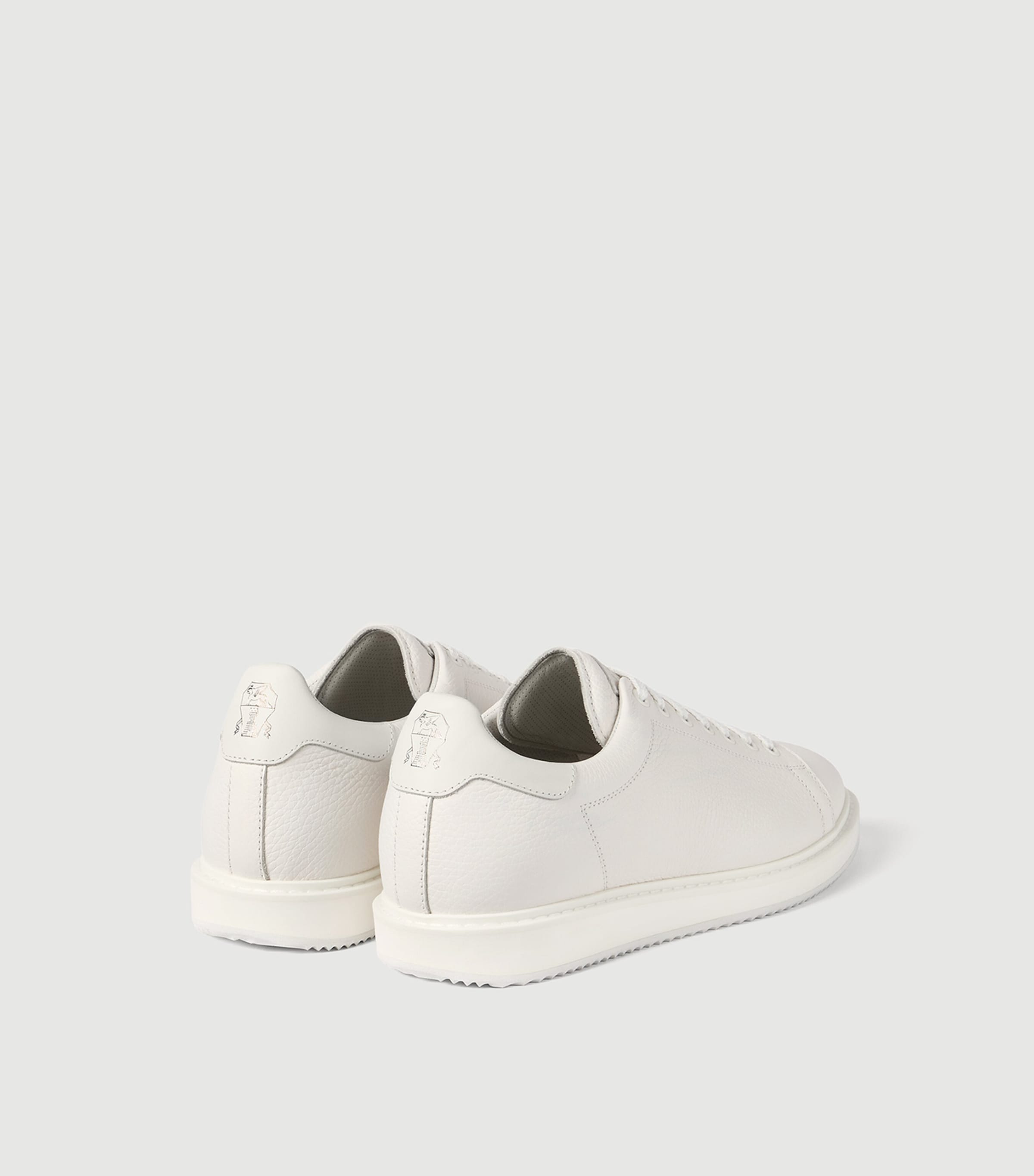 Brunello Cucinelli Leather Lace-Up Sneakers Image 3