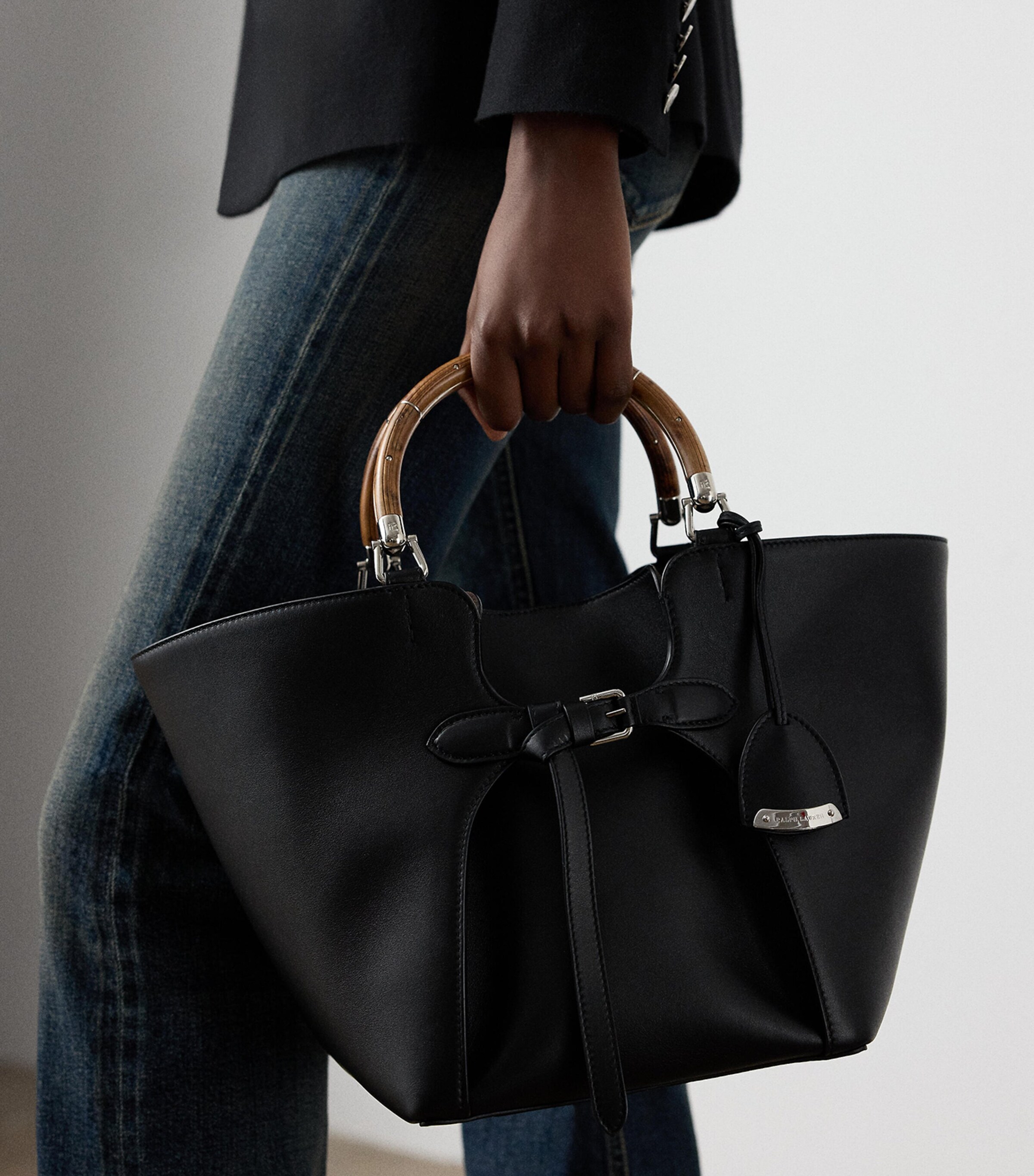 Ralph Lauren Collection Leather Ralph Tote Bag | Harrods UK