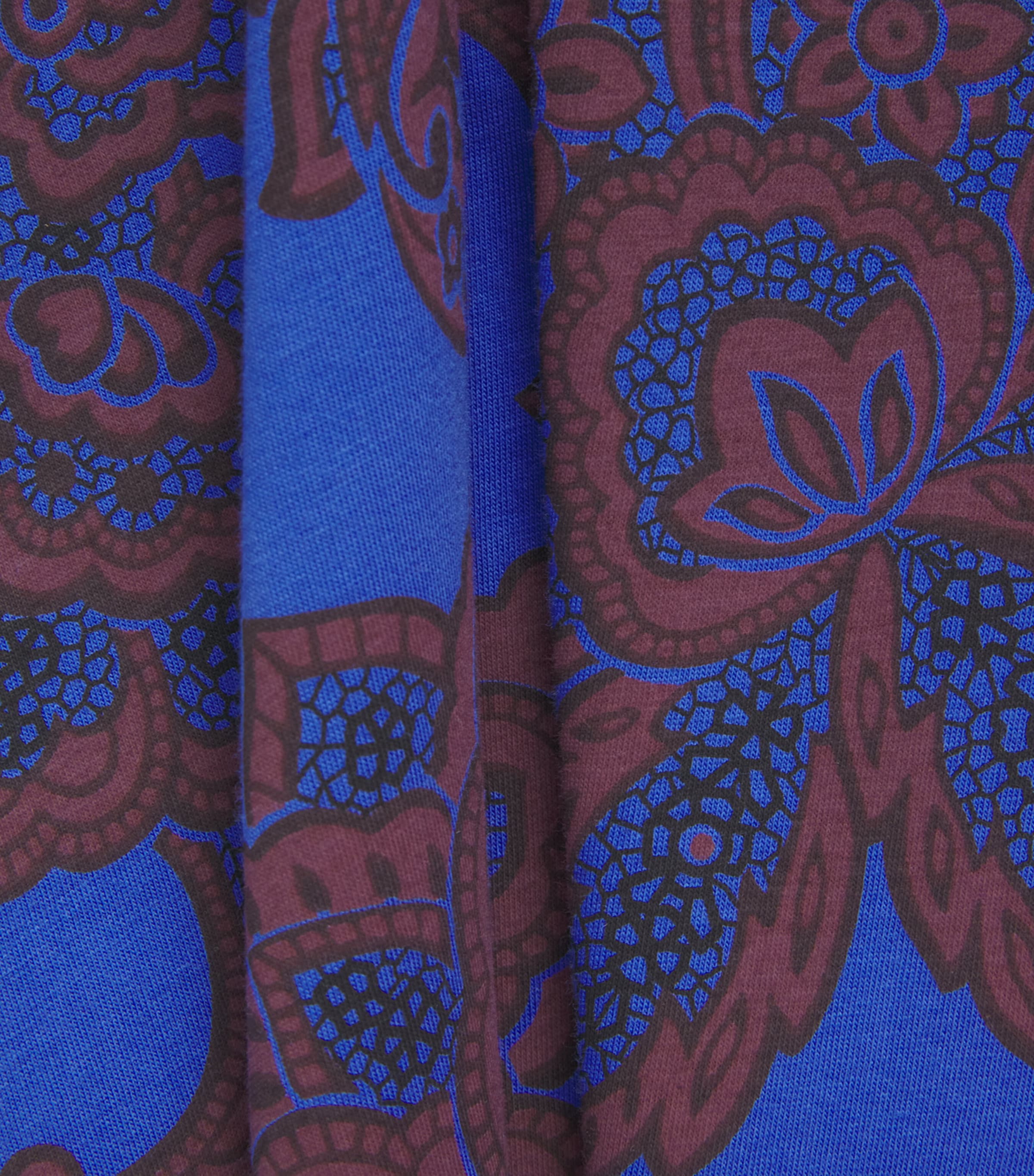 ME+EM Womens Organic Cotton Floral Swing Maxi Dress Blue Multi Image 6