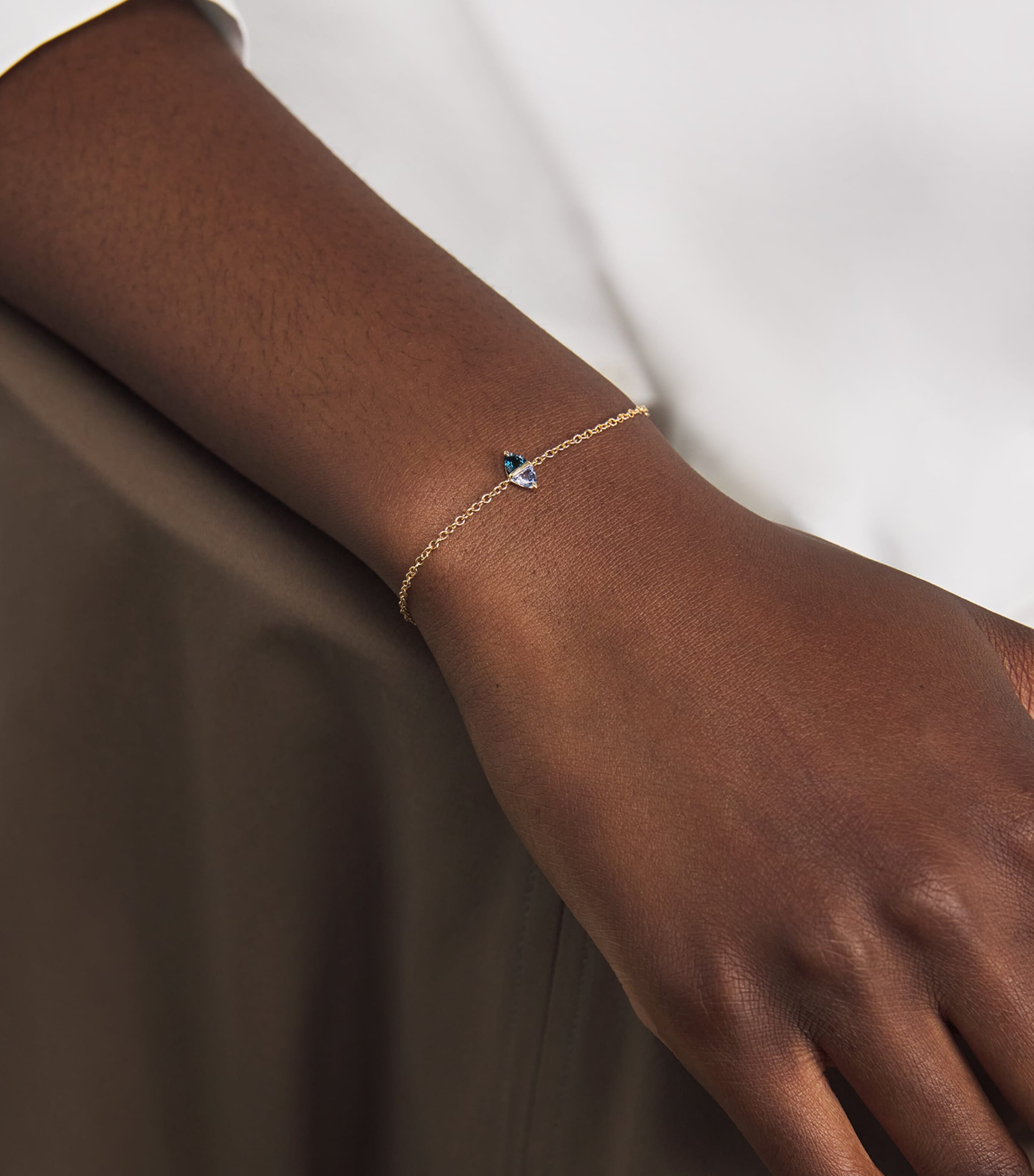 Yellow Gold and Sapphire Tilly Bracelet YELLOW GOLD Image 2