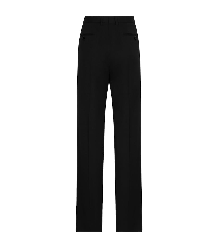 Wool Tailored Trousers N0000-BLACK Image 3