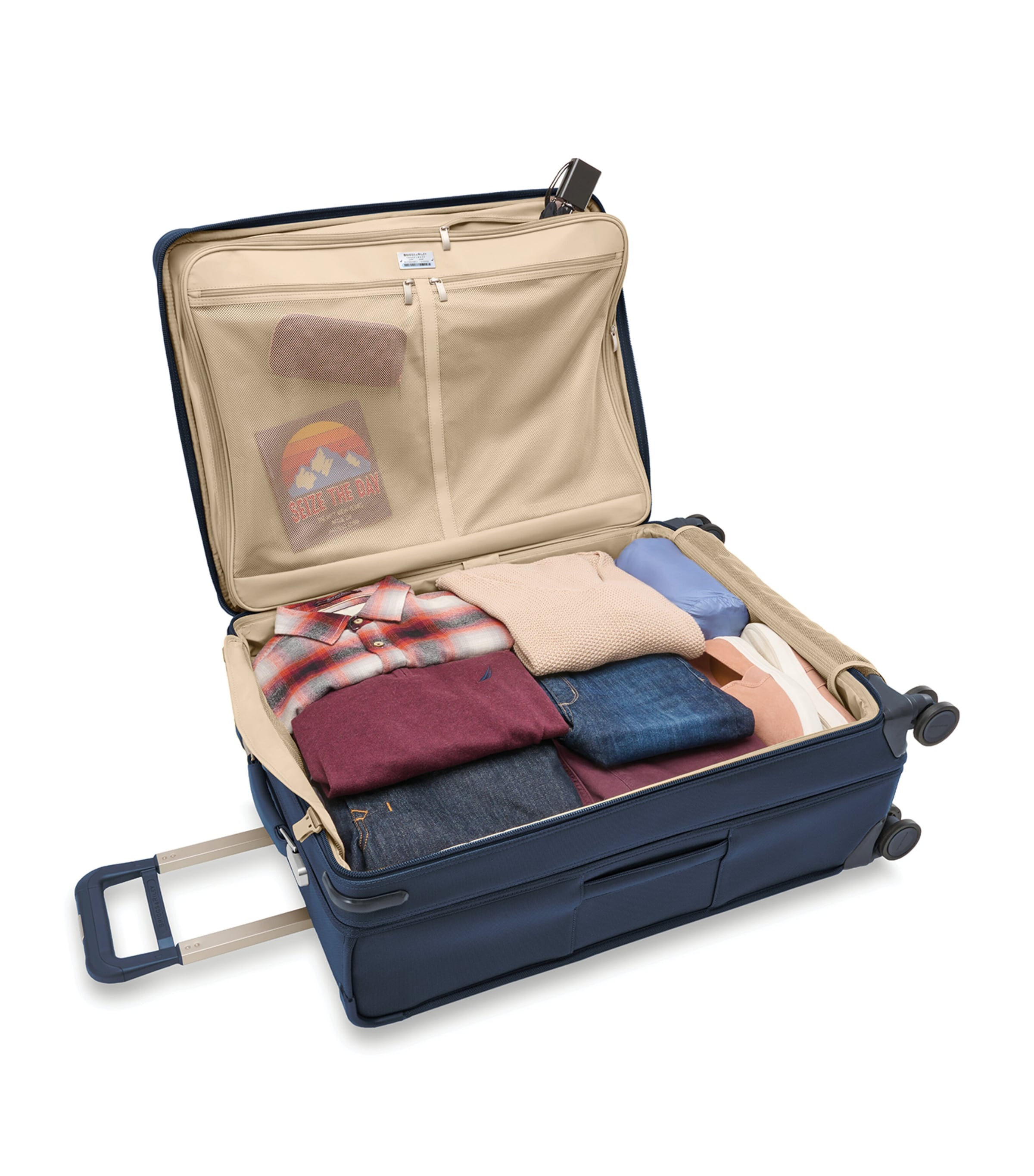 Briggs & Riley Baseline Large Expandbale Spinner Suitcase (74cm) Navy Image 4