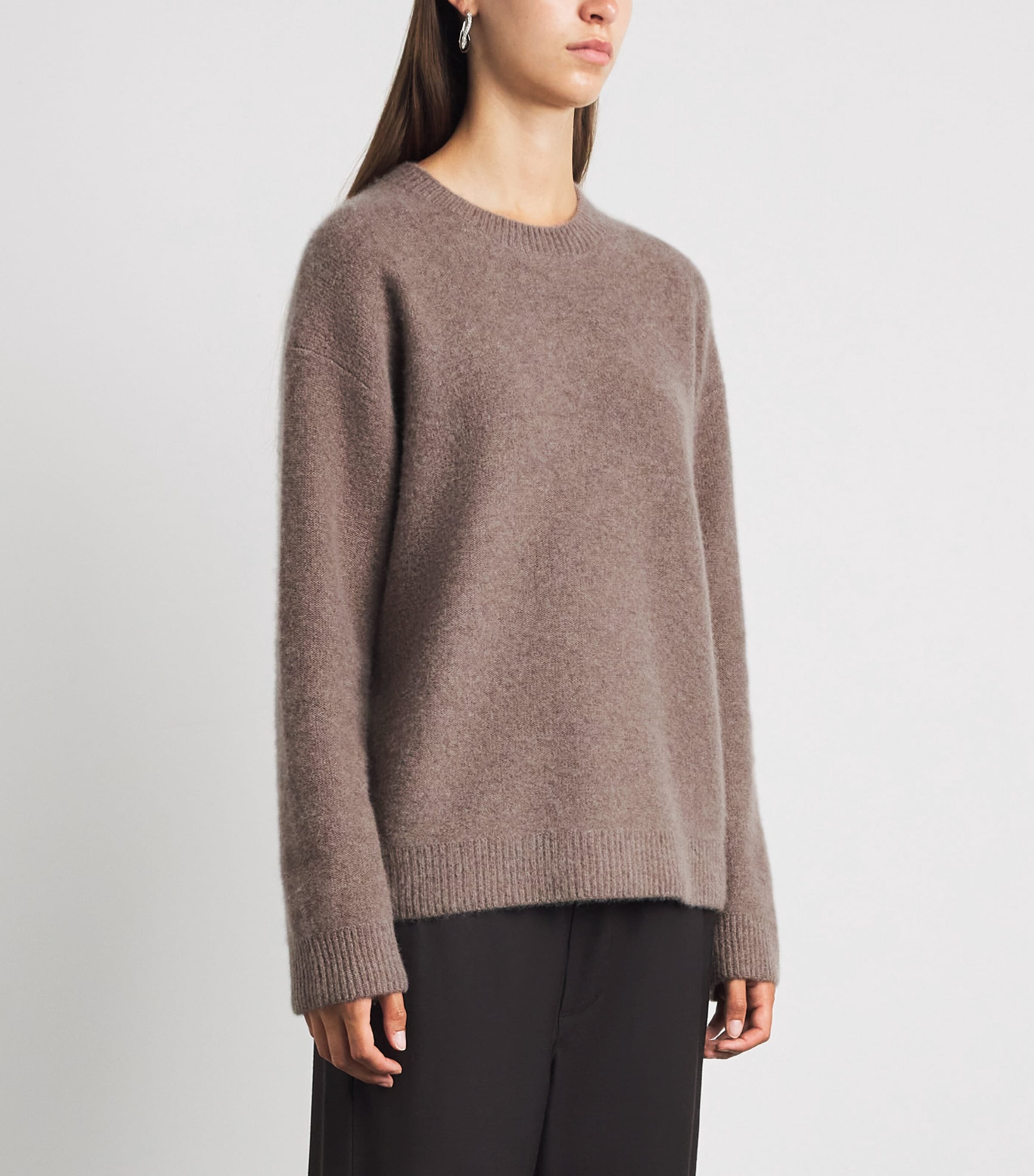 Vince Womens Boiled Cashmere Sweater H Doe Image 4