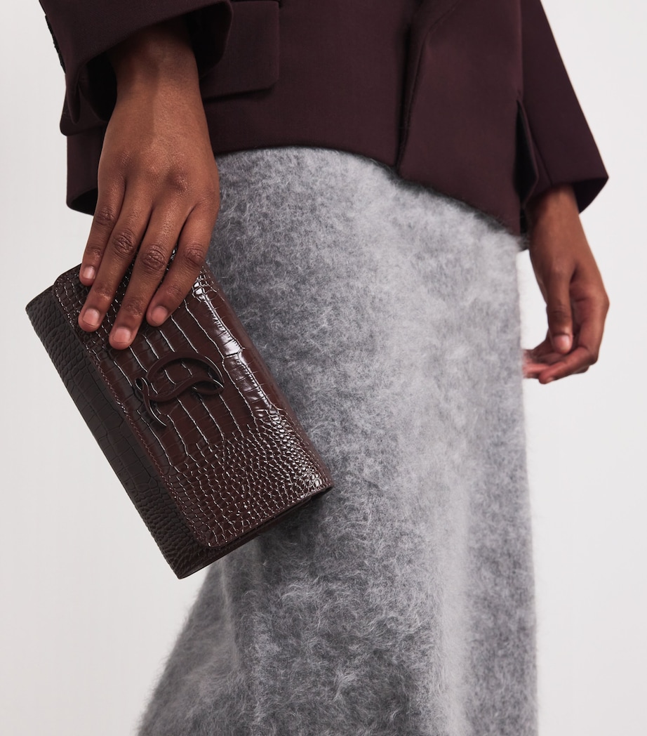 Loubi54 Alligator-Embossed Leather Chain Wallet R813 Image 5