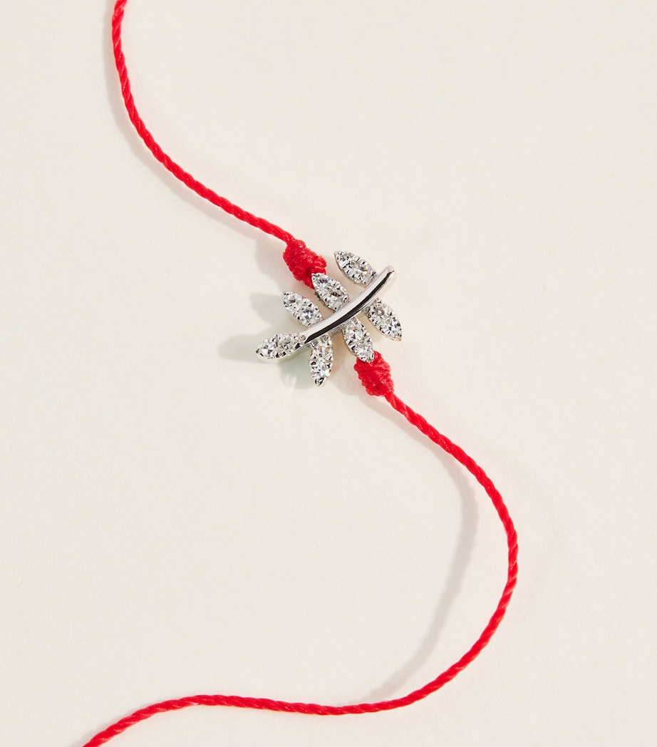 Redline White Gold and Diamond Bagatelle Bracelet Red Image 4