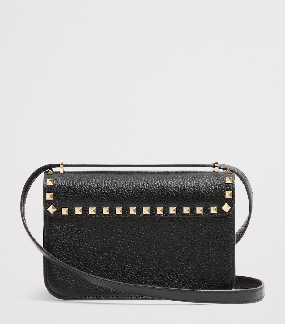 Valentino Garavani Grained Leather Rockstud Shoulder Bag Image 4
