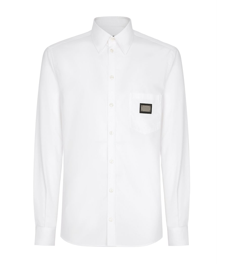 Logo Plaque Shirt W0800-OPTICAL WHITE Image 1