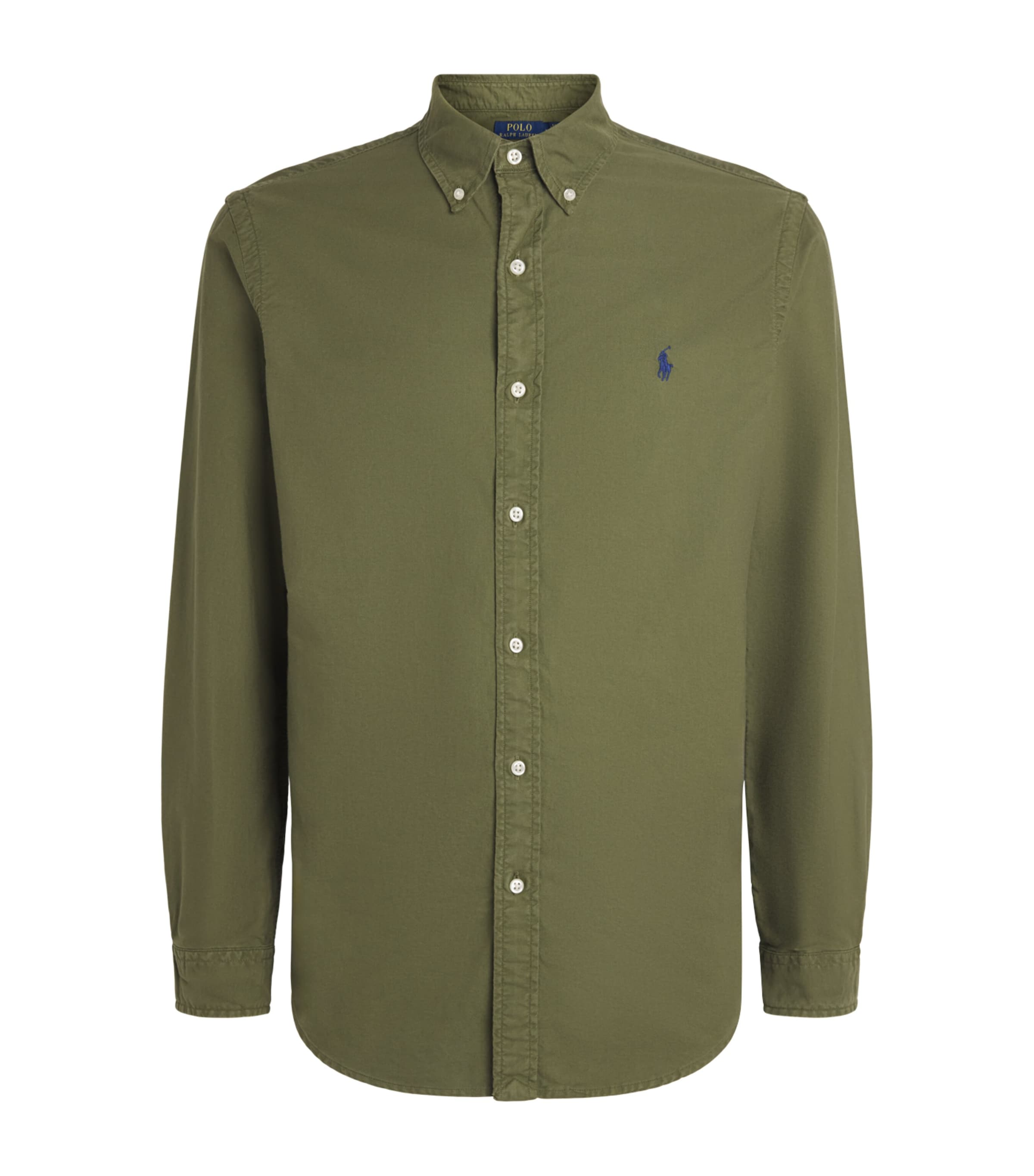 Cotton Custom Fit Oxford Shirt NEW OLIVE Image 1