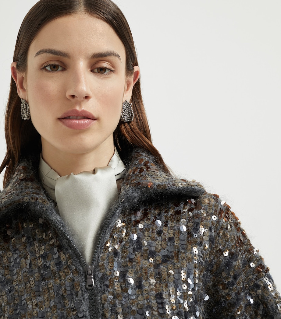 Stretch-Satin Silk Jabot Scarf C4274 Image 2