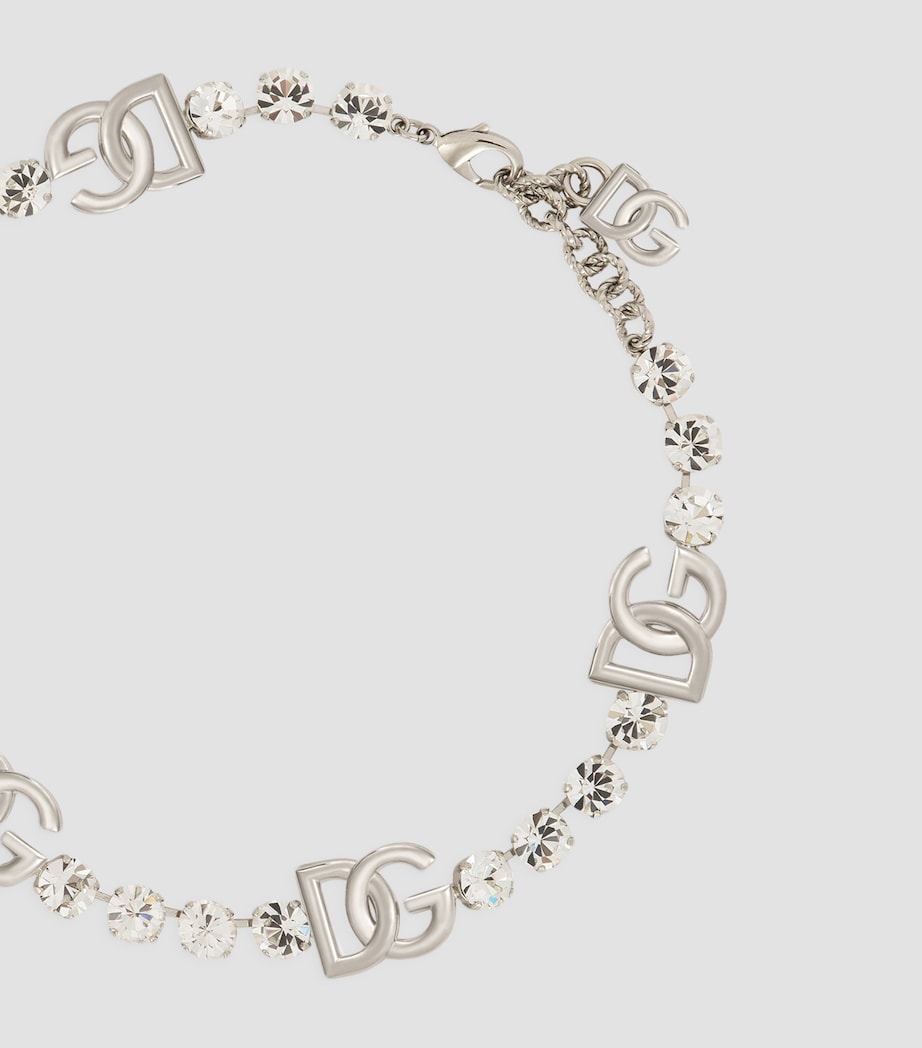 Crystal-Embellished DG Necklace 87655-SILVER/PALLADI Image 4