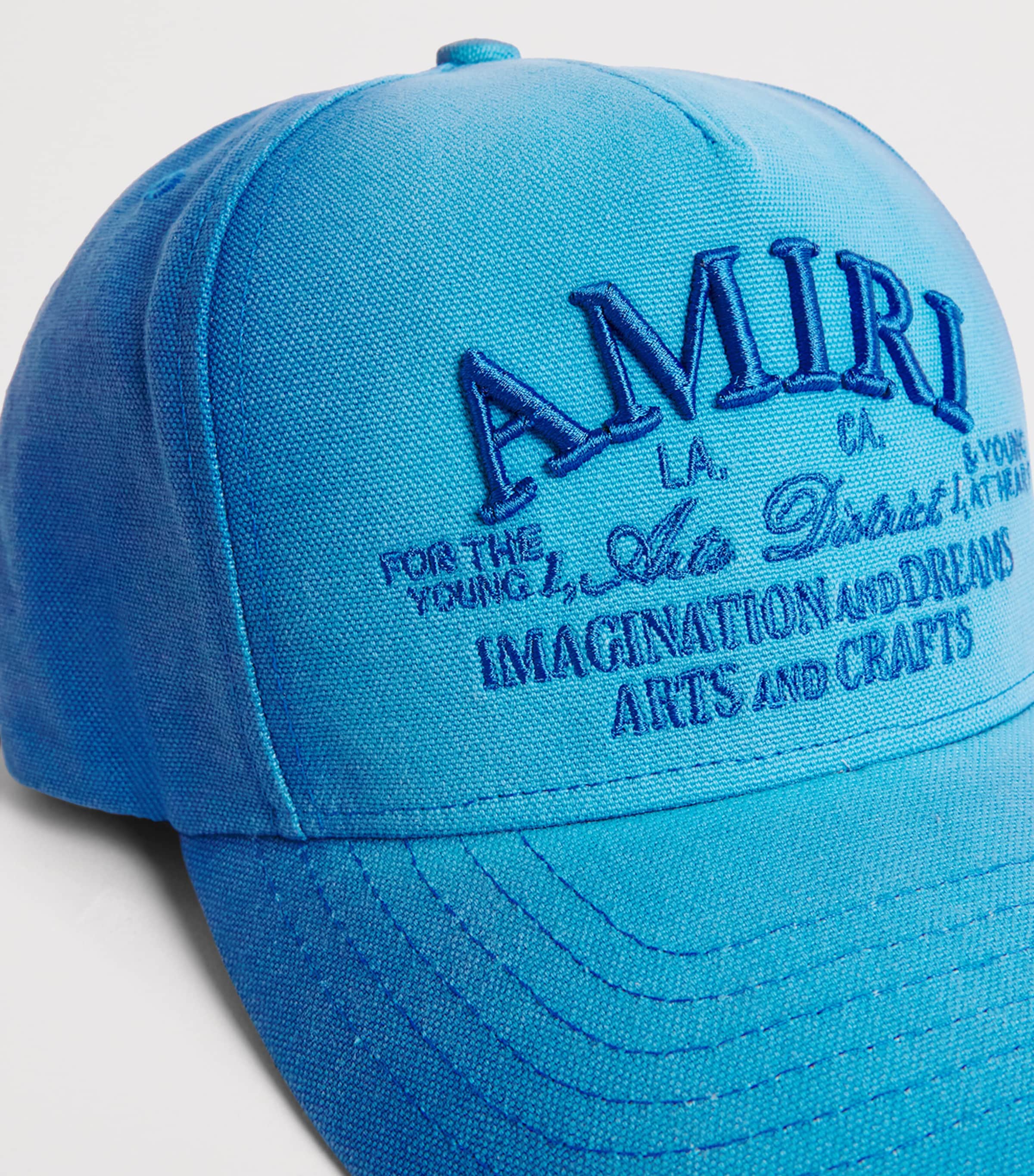 AMIRI Cotton District Logo Baseball Cap Sapphire Image 4