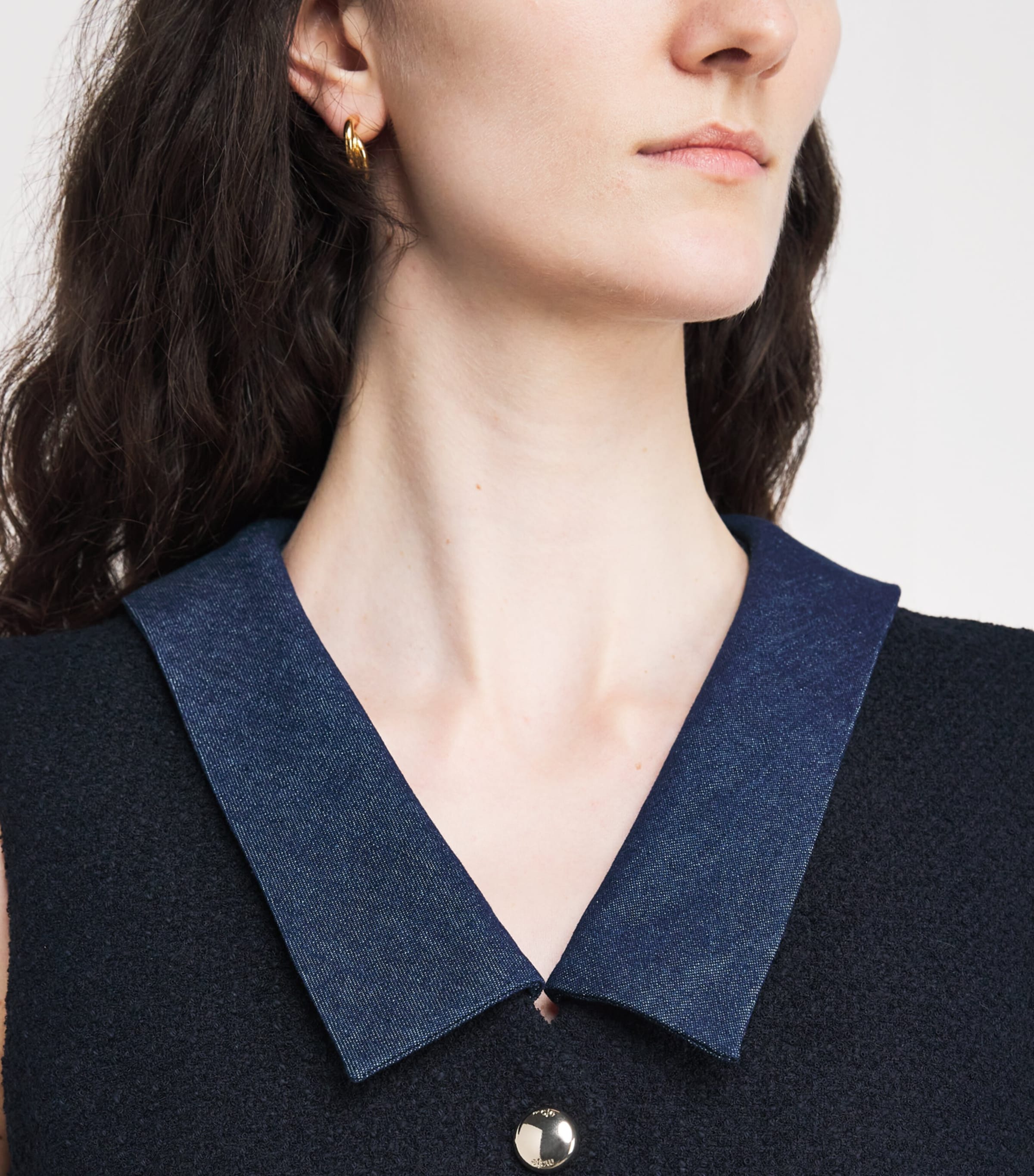 Tweed Mini Dress NAVY Image 6