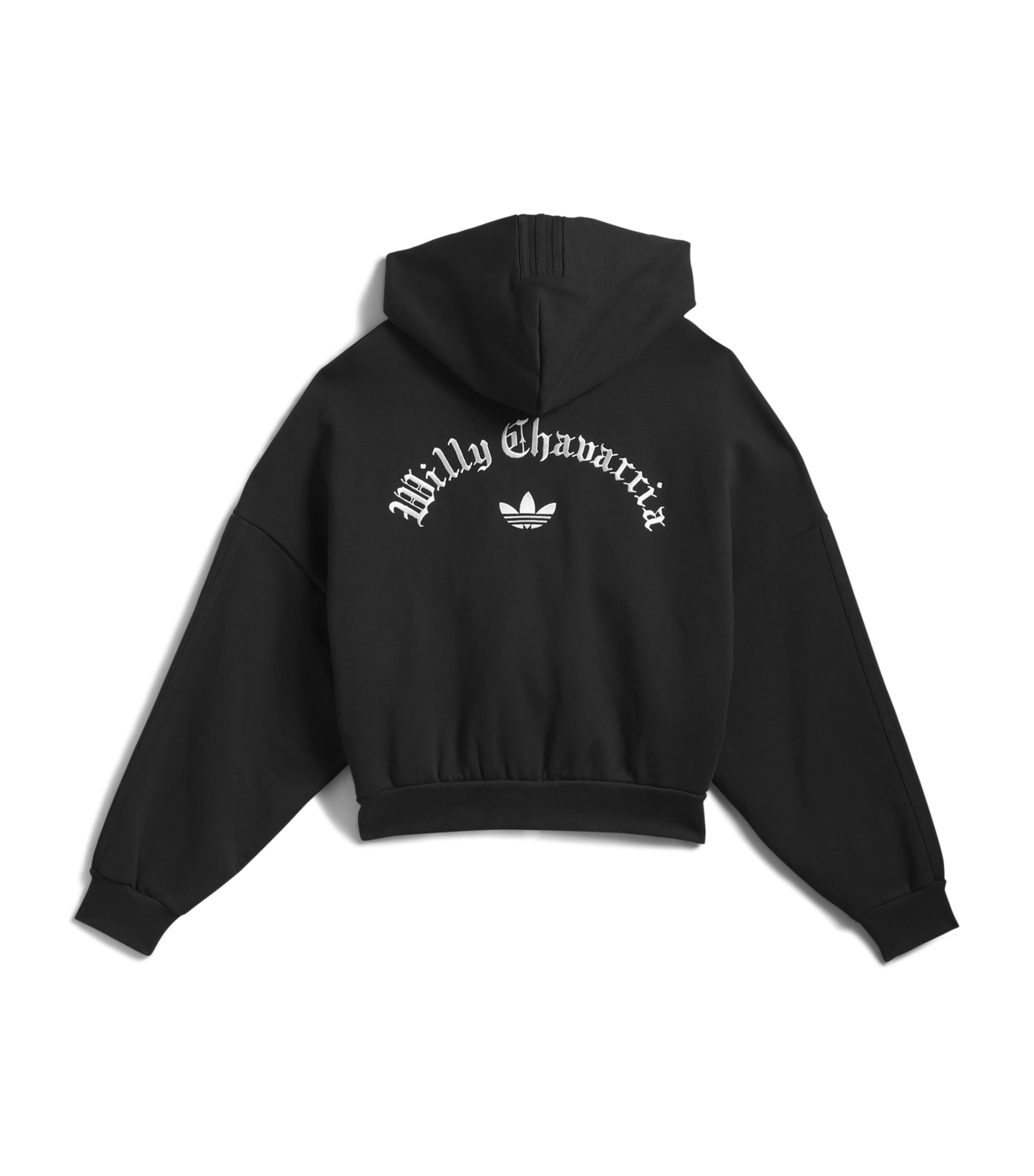 x adidas Originals Zip-Up Hoodie BLACK Image 2