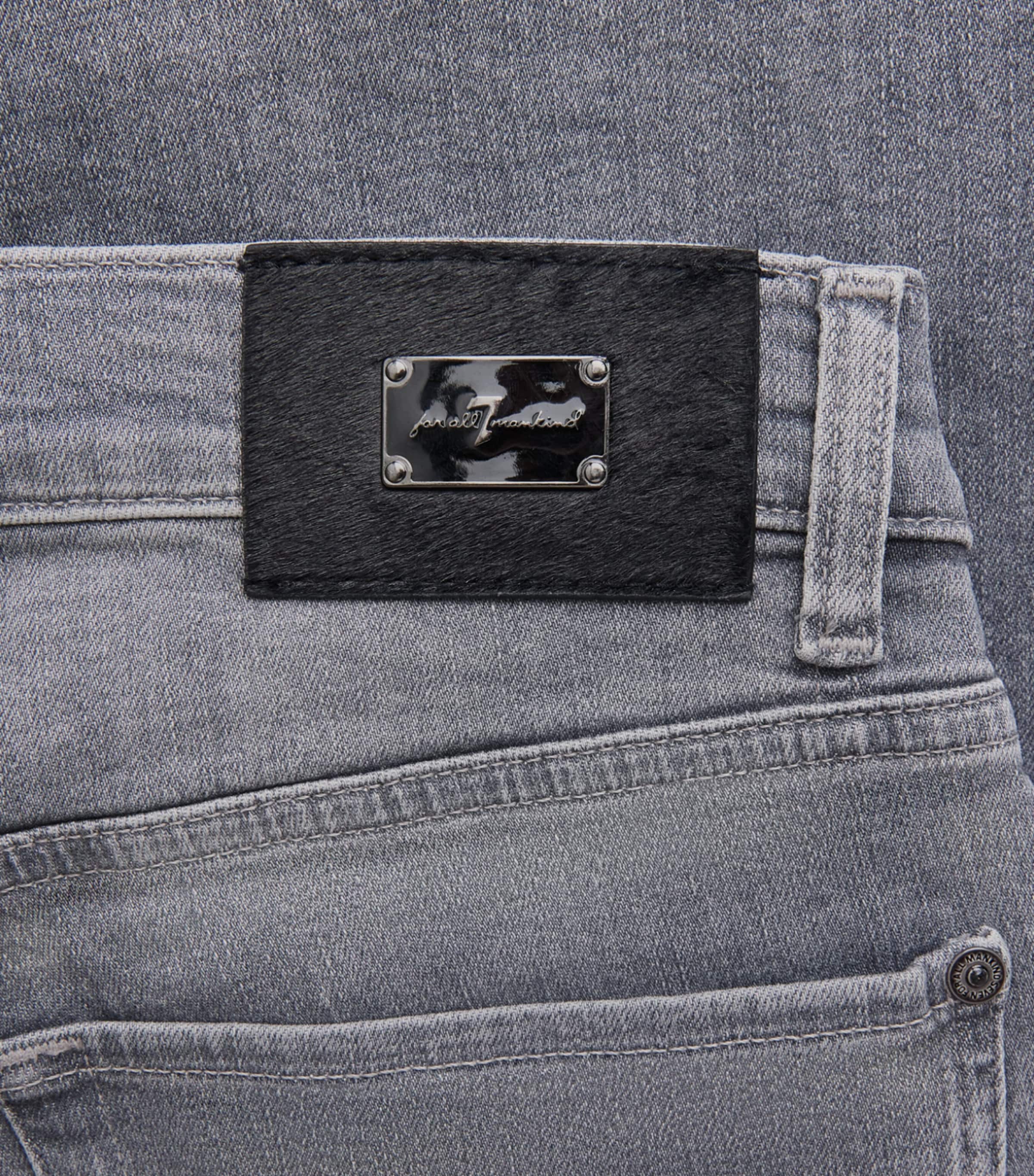 7 For All Mankind Mens Slimmy Jeans Grey Image 6