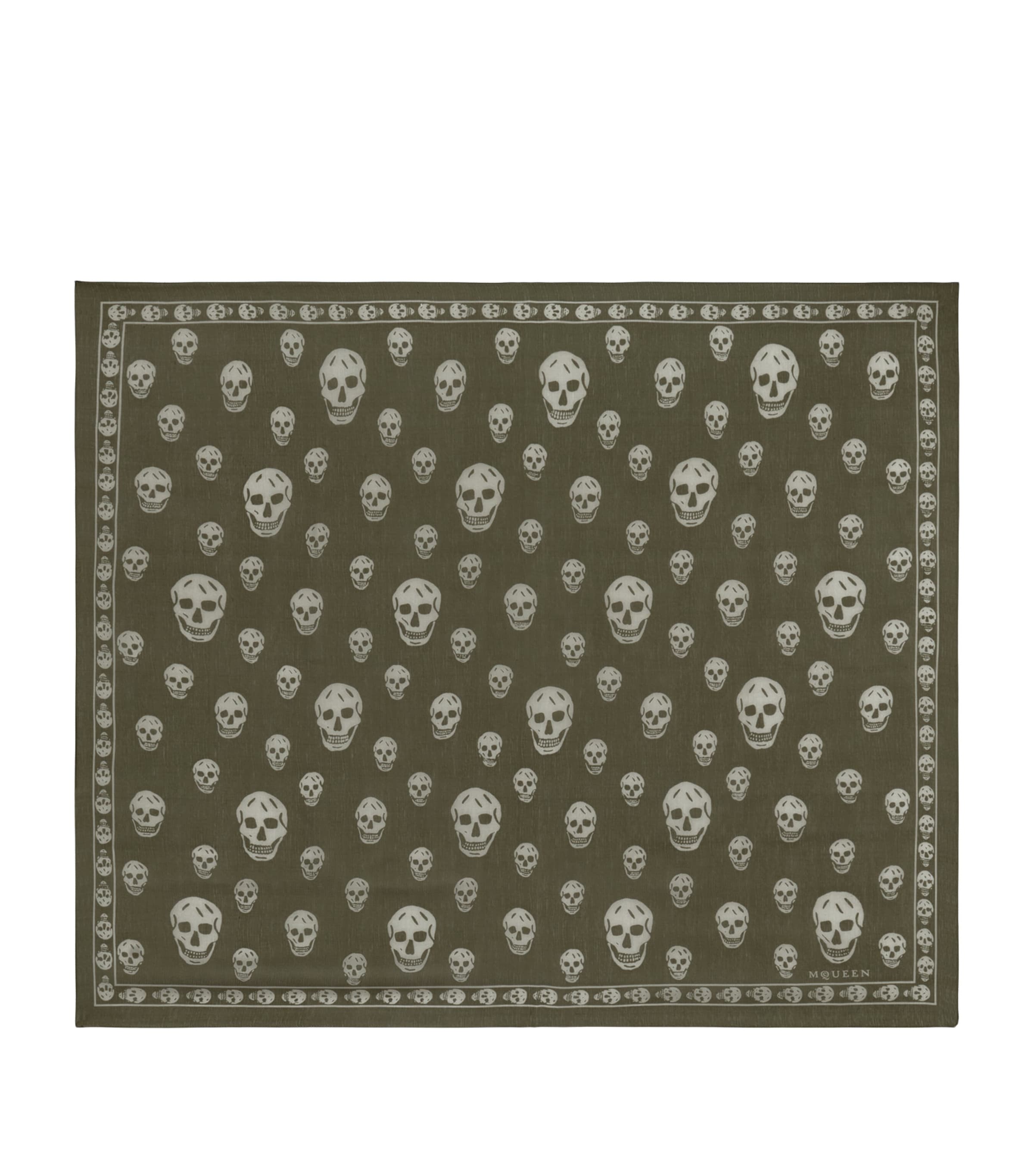 McQueen Silk Skull Scarf Image 1