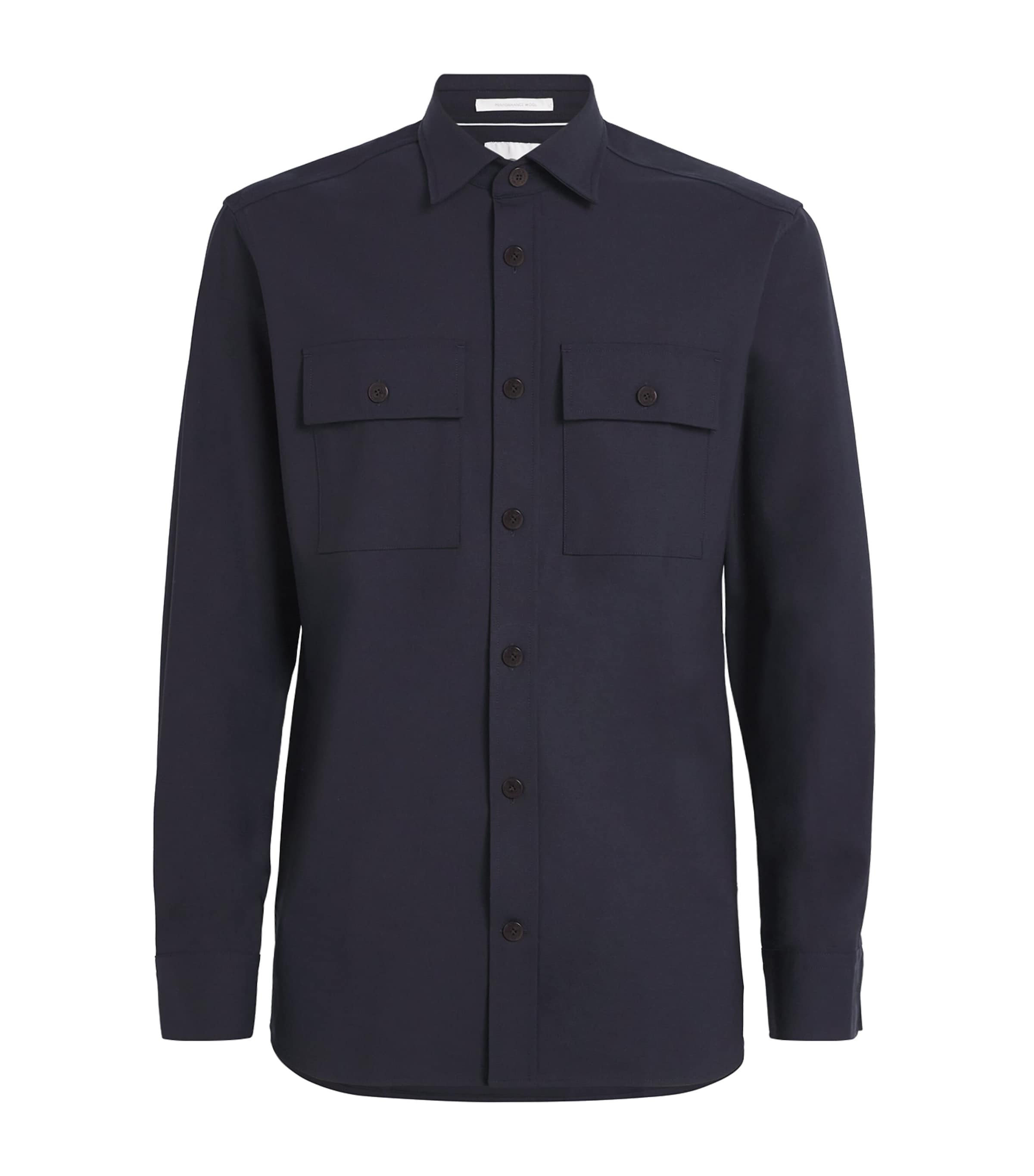 Bogner Wool-blend Clive Shirt In Blue