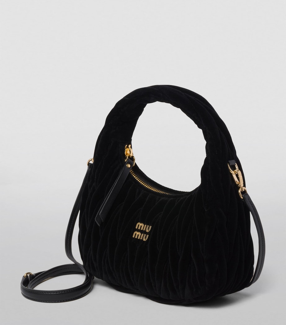 Small Velvet Wander Top-Handle Bag F0002 Image 2