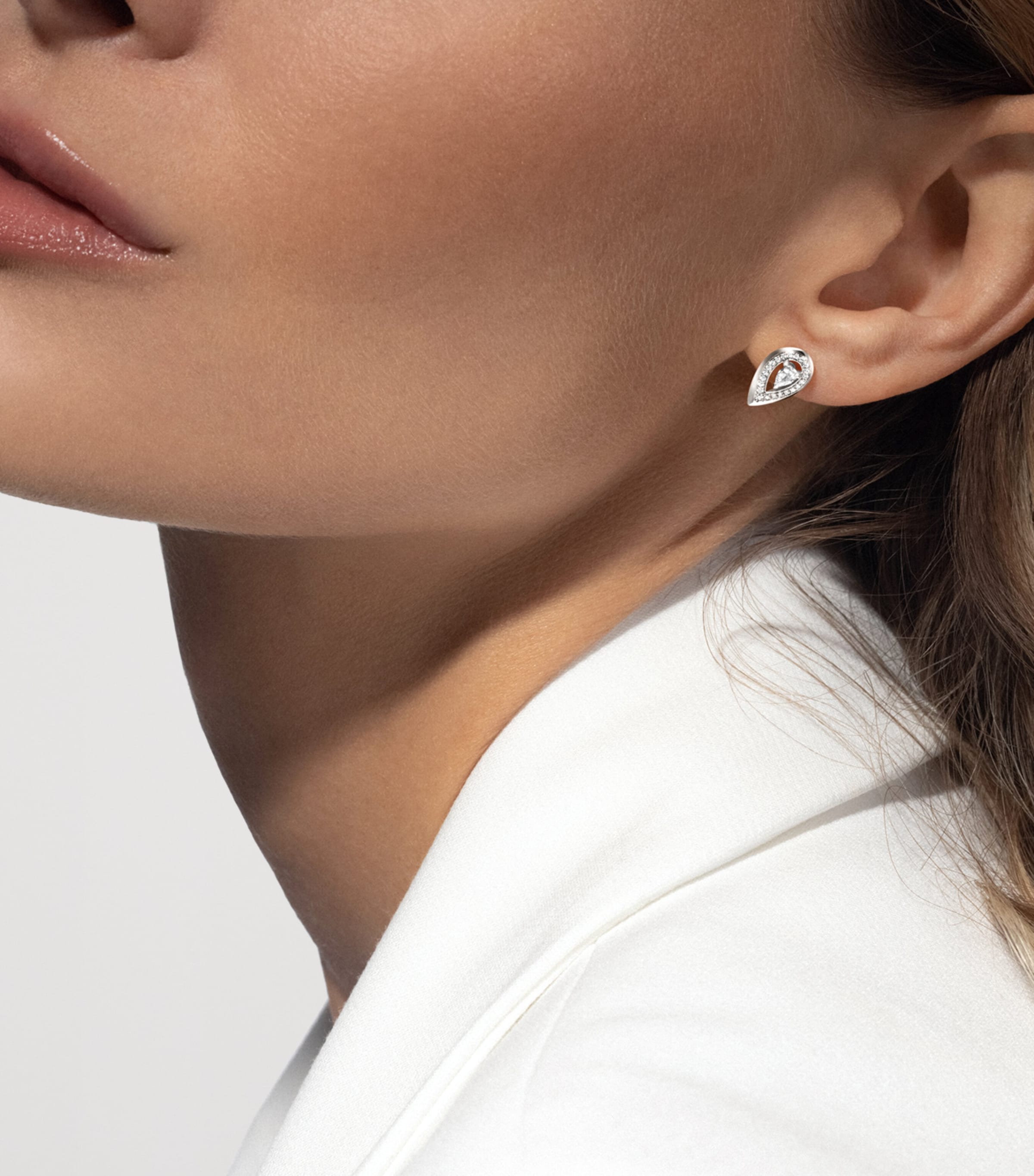 Messika Fiery White Gold and Diamond Stud Earrings White Gold Image 2