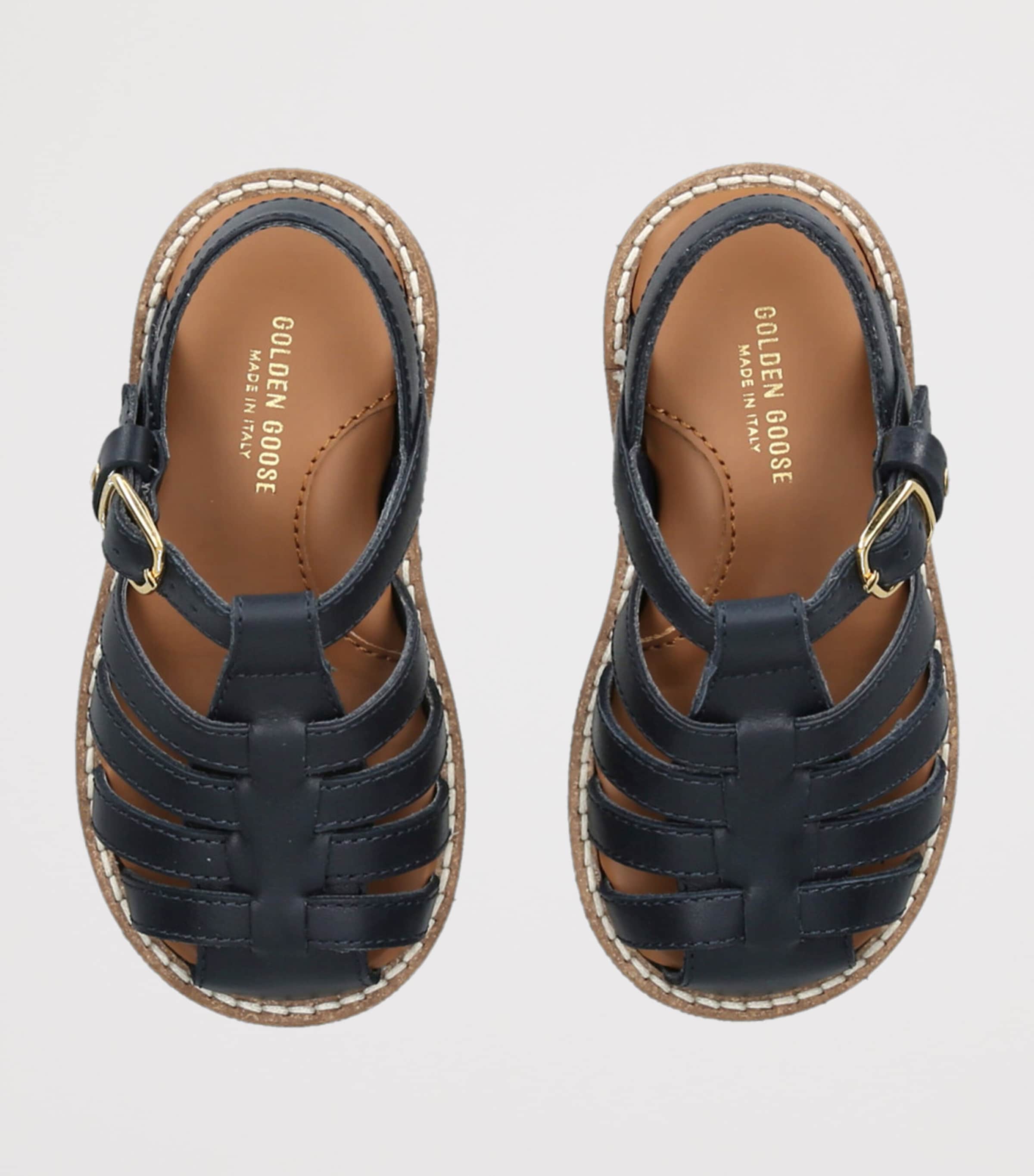 Leather Maxime Sandals NAVY Image 4