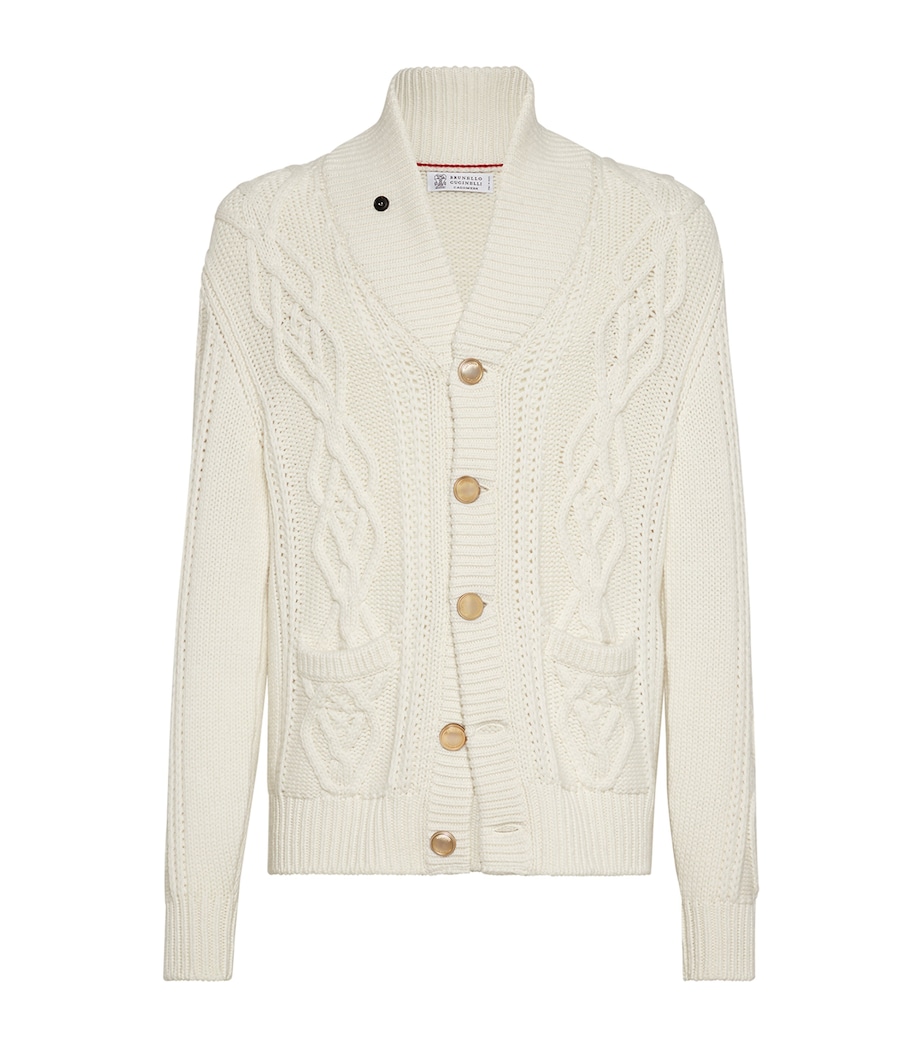 Cashmere Cable-Knit Cardigan C2723 Image 1