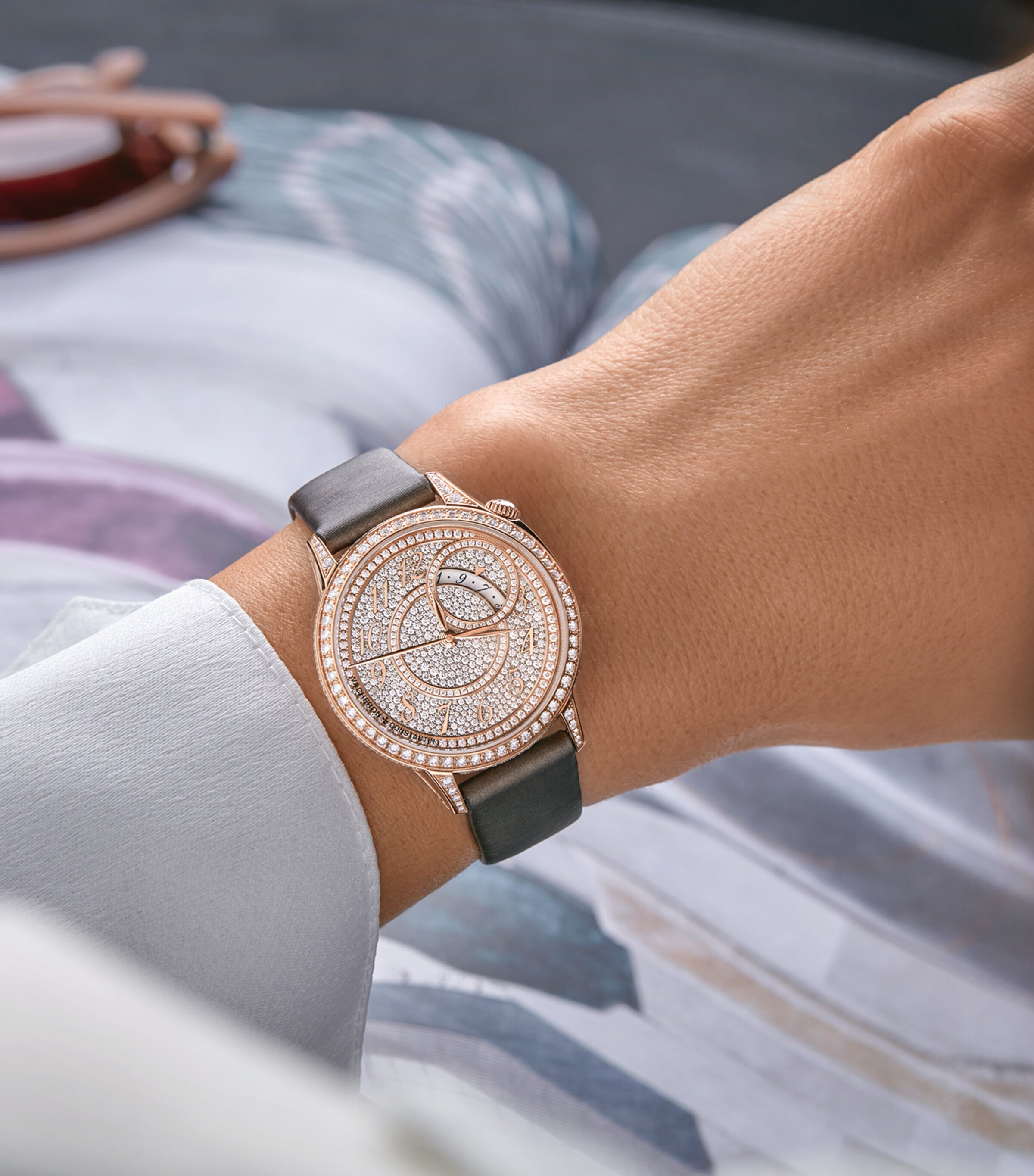 Rose Gold and Diamond Egérie Watch 35mm RED GOLD Image 10