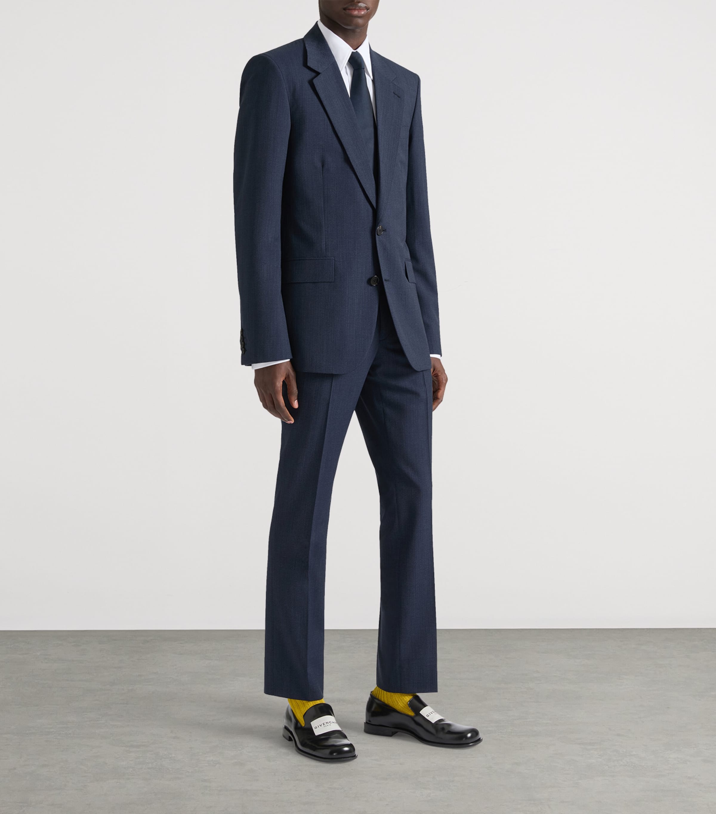 Wool Classic Fit Trousers DARK BLUE Image 2