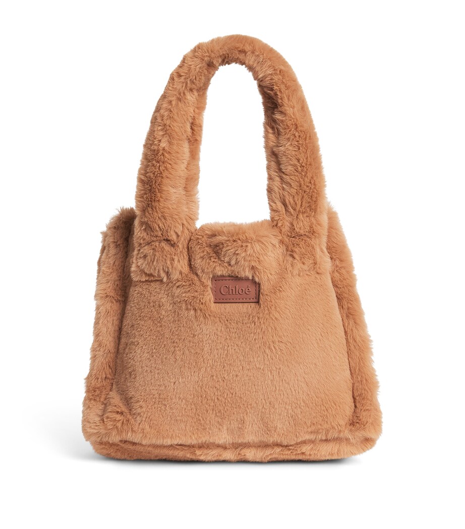 Chloé Kids Faux Fur Tote Bag Thrush Image 1