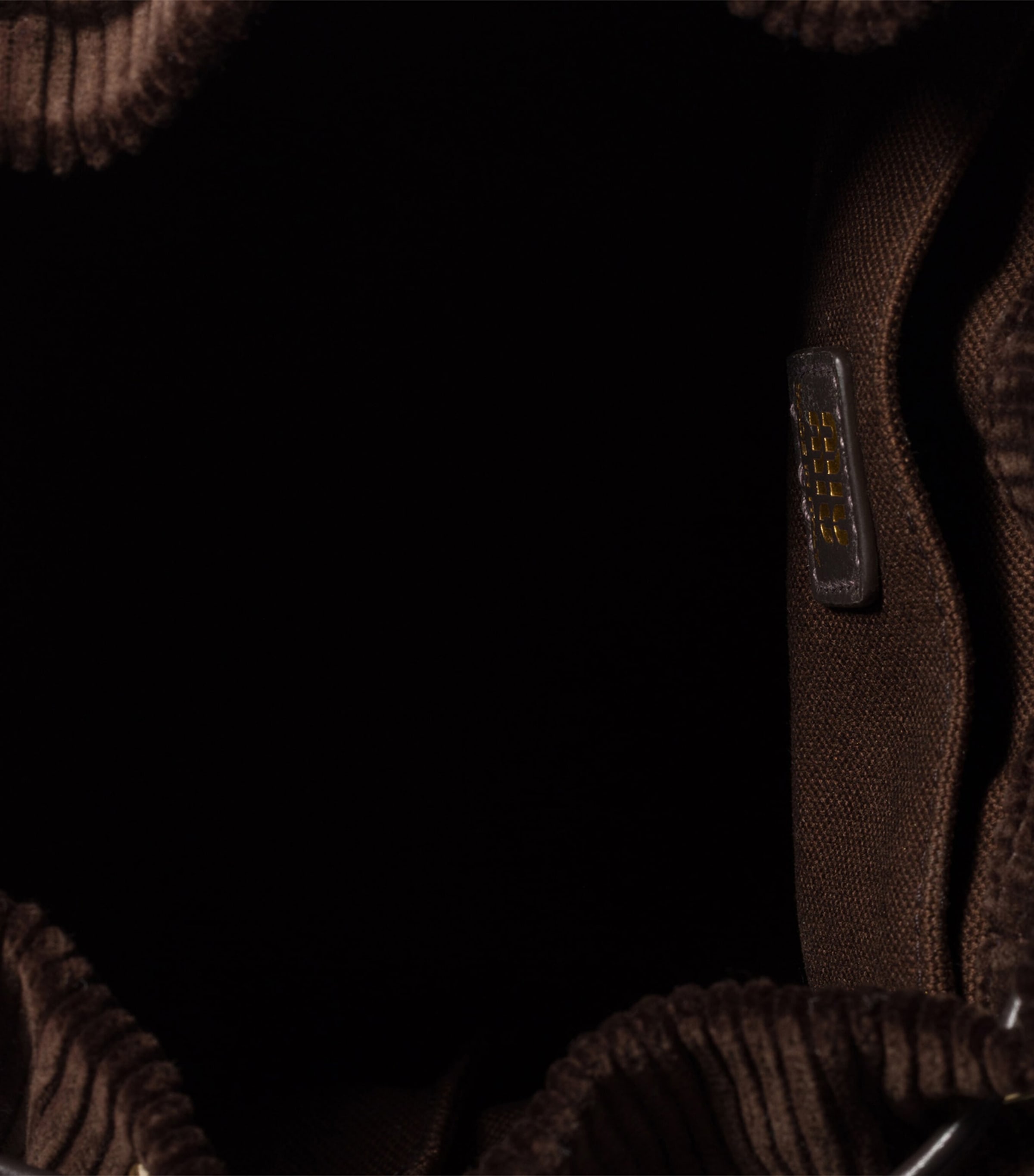 Medium Corduroy Leather-Trim Backpack F0192 Image 4