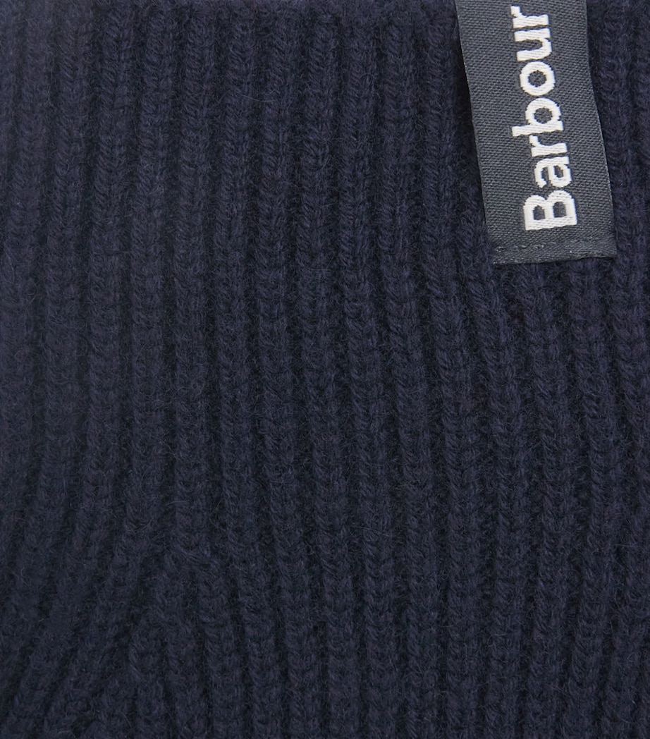 Barbour Wool-Cashmere Danforth Gloves Navy Image 2