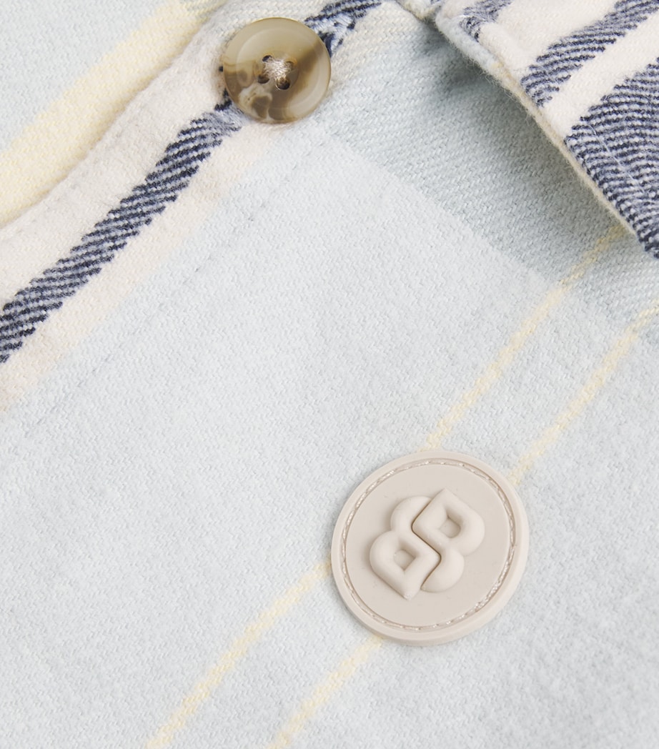 Cotton Check Print Shirt (3 Months-3 Years) PALE BLUE Image 4