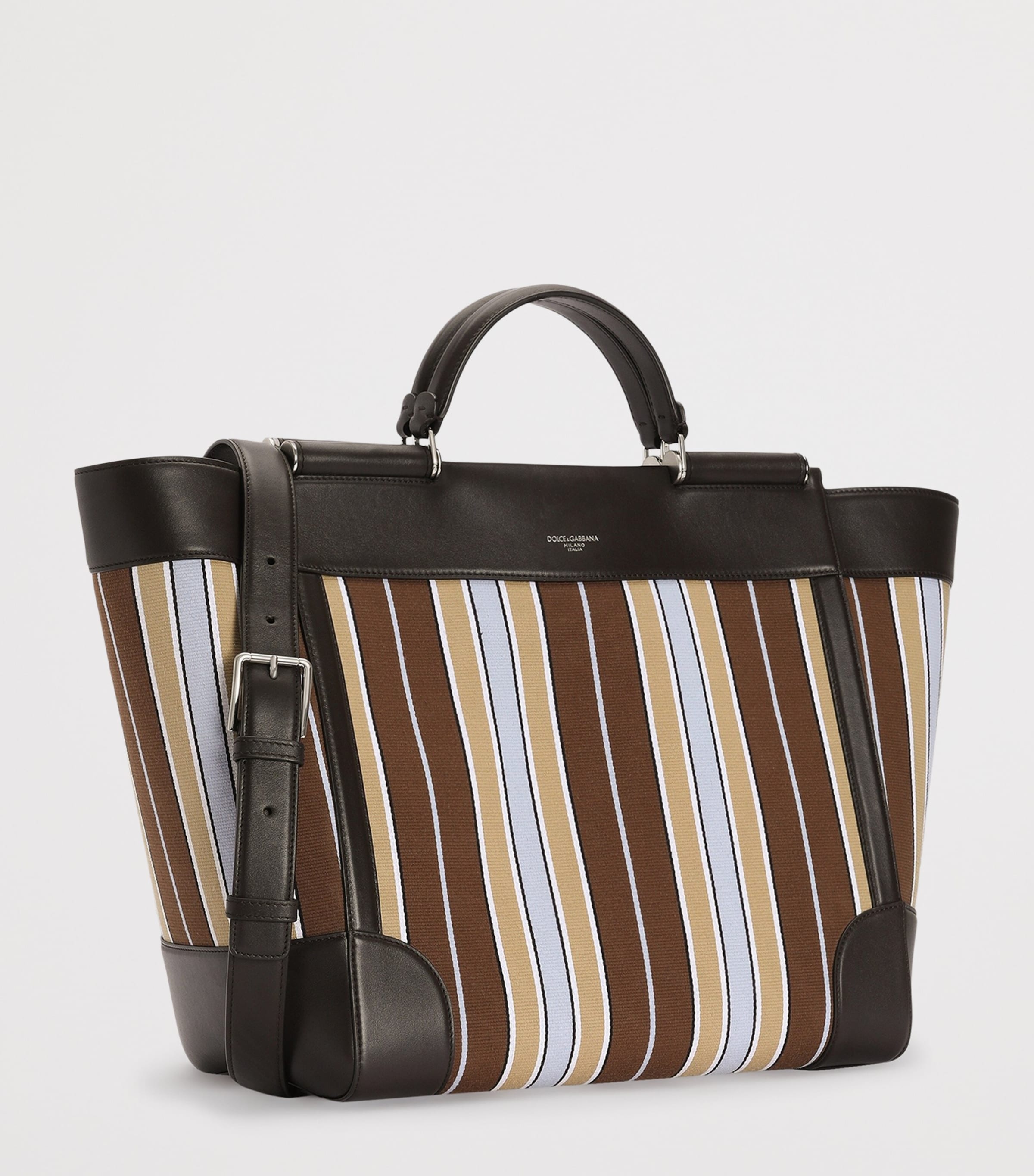 Dolce&Gabbana Striped Sicily Tote Bag Multicolor Mar Image 2