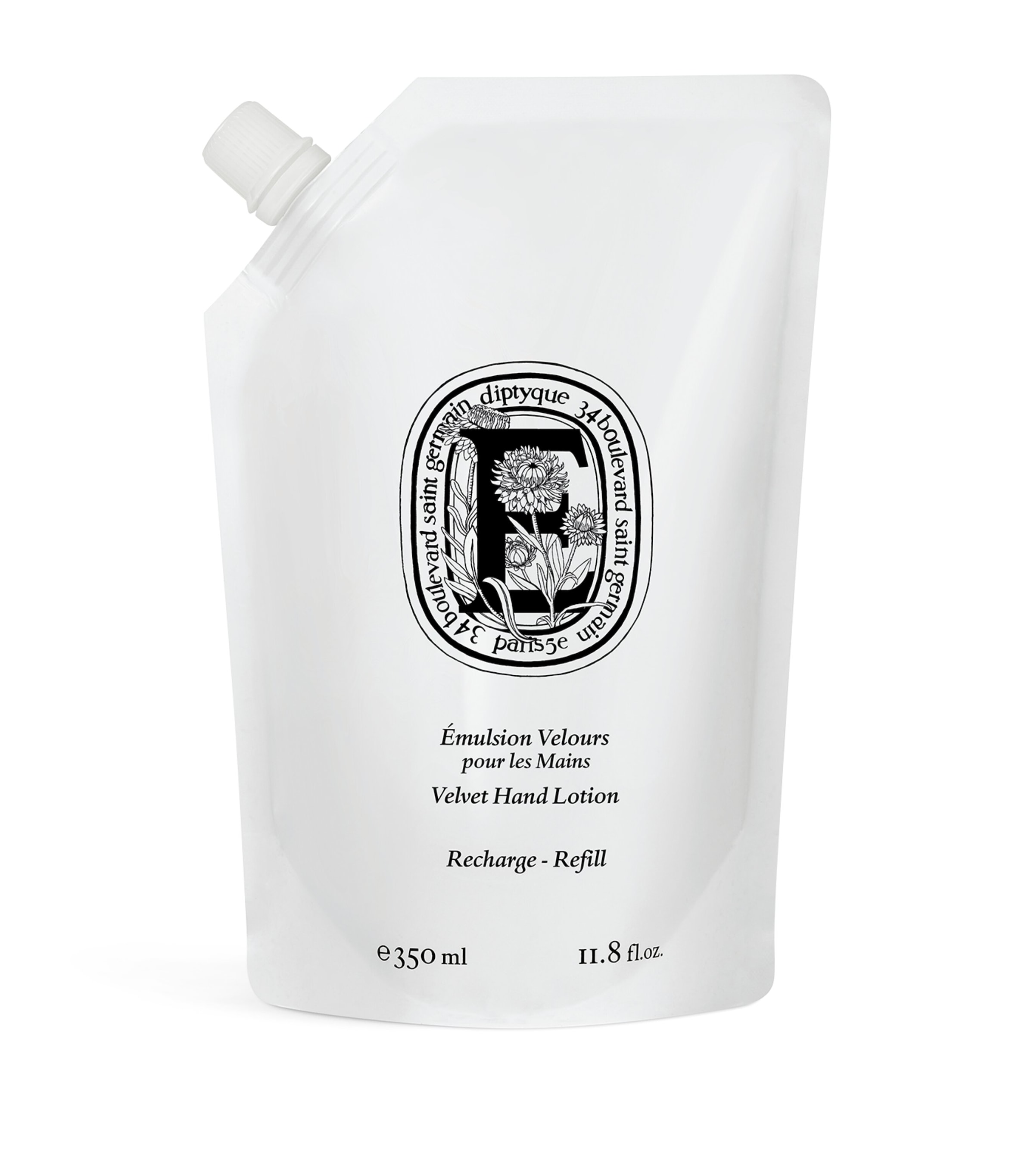 Diptyque Velvet Hand Lotion Refill In White