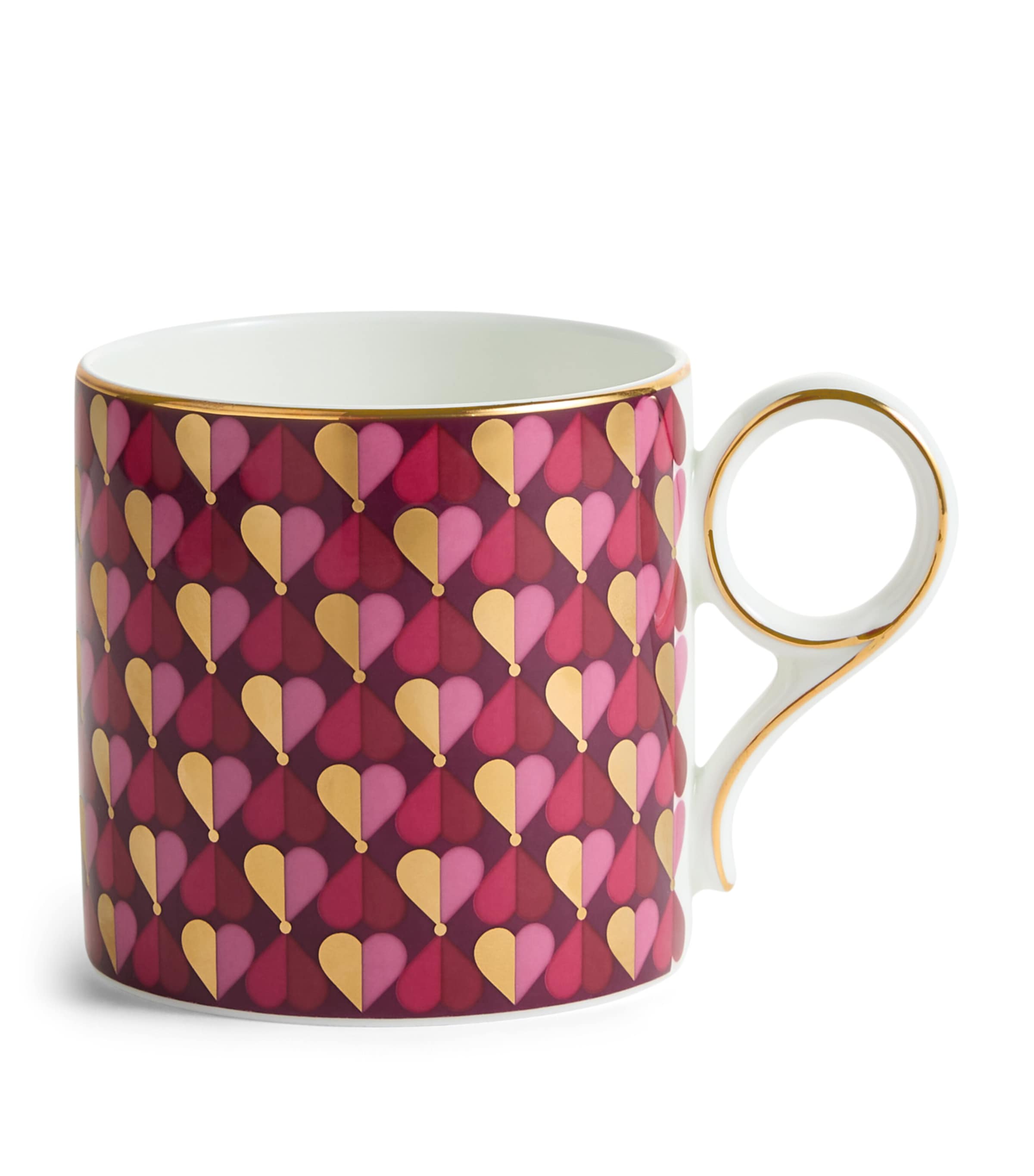 Wedgwood Bone China LOVE Mug Magenta Image 1