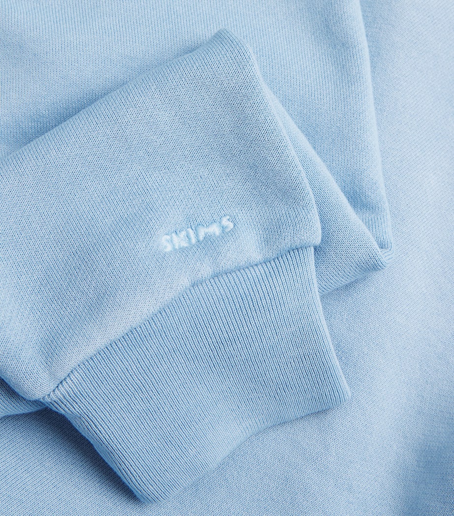 French Terry Zip-Up Hoodie BLUE BELL Image 5