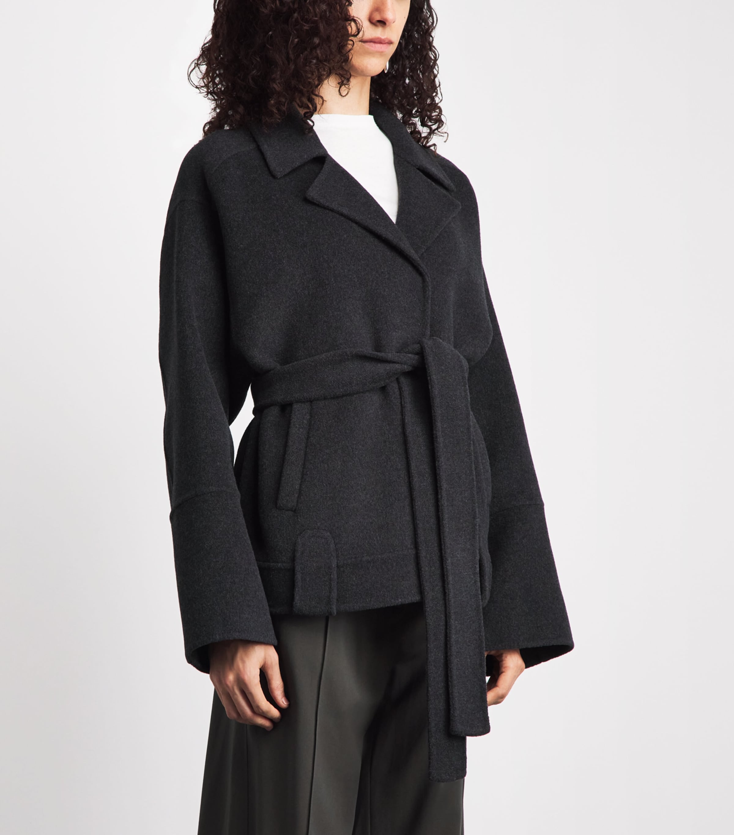 Khaite Wool Alder Jacket In Grey