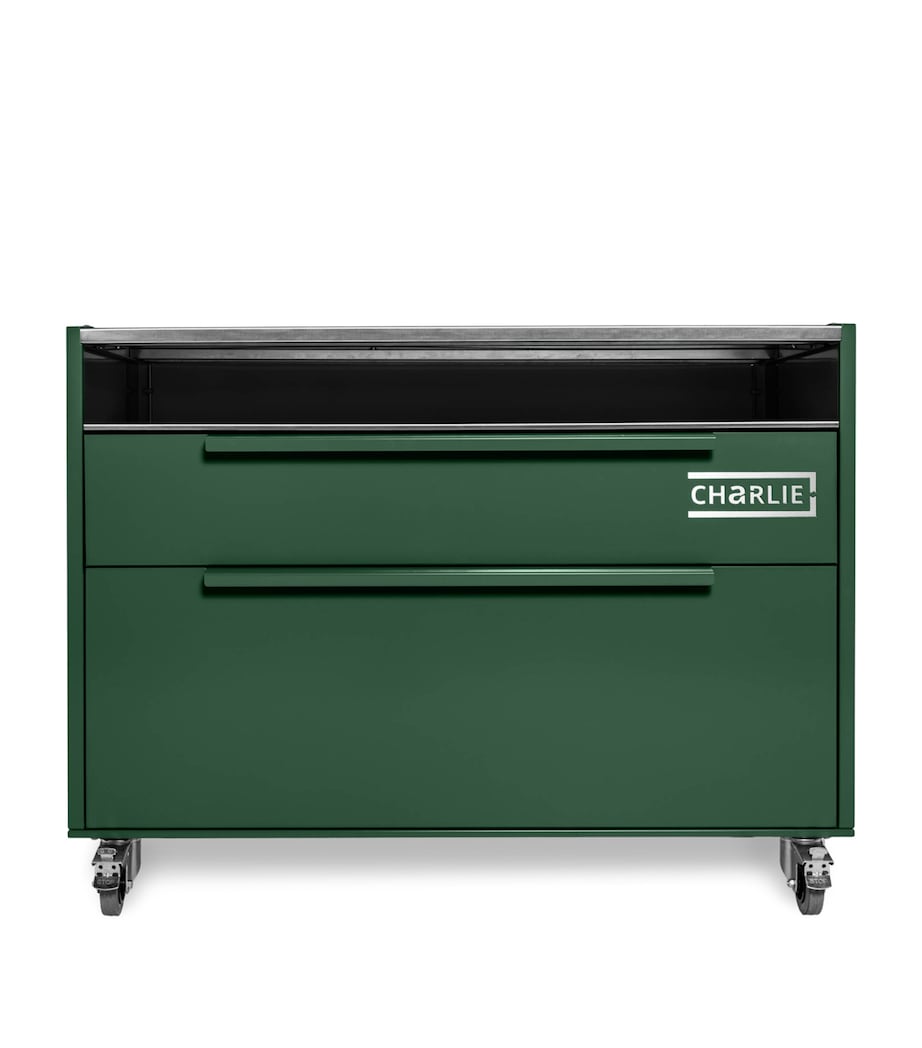 Charlie Outdoor Island Cabinet GREEN CHILLI Image 1