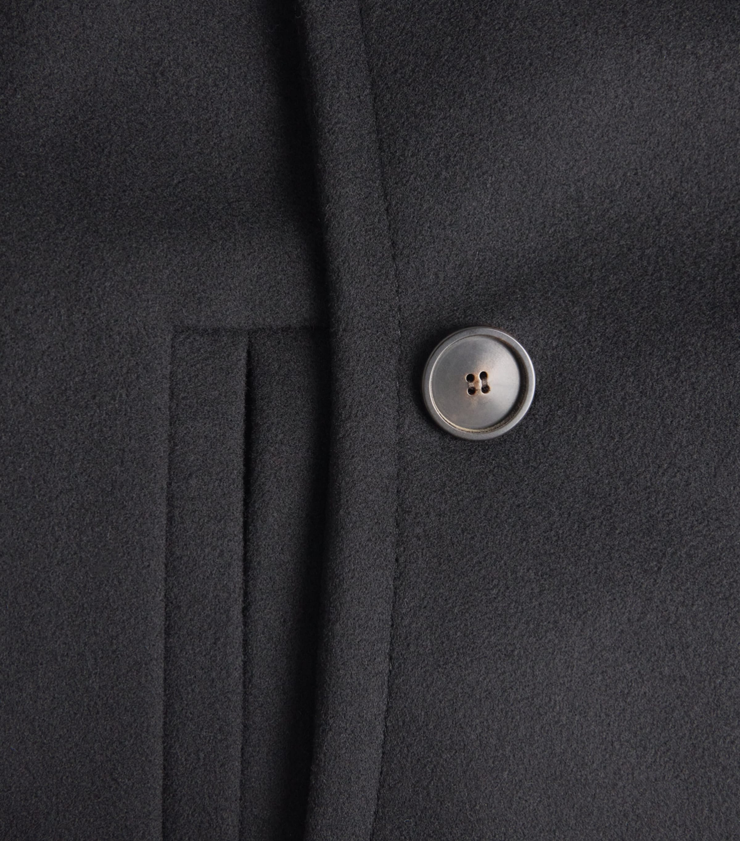 7 For All Mankind Womens Wool-Blend Double-Breasted Fitted Blazer Black Image 6