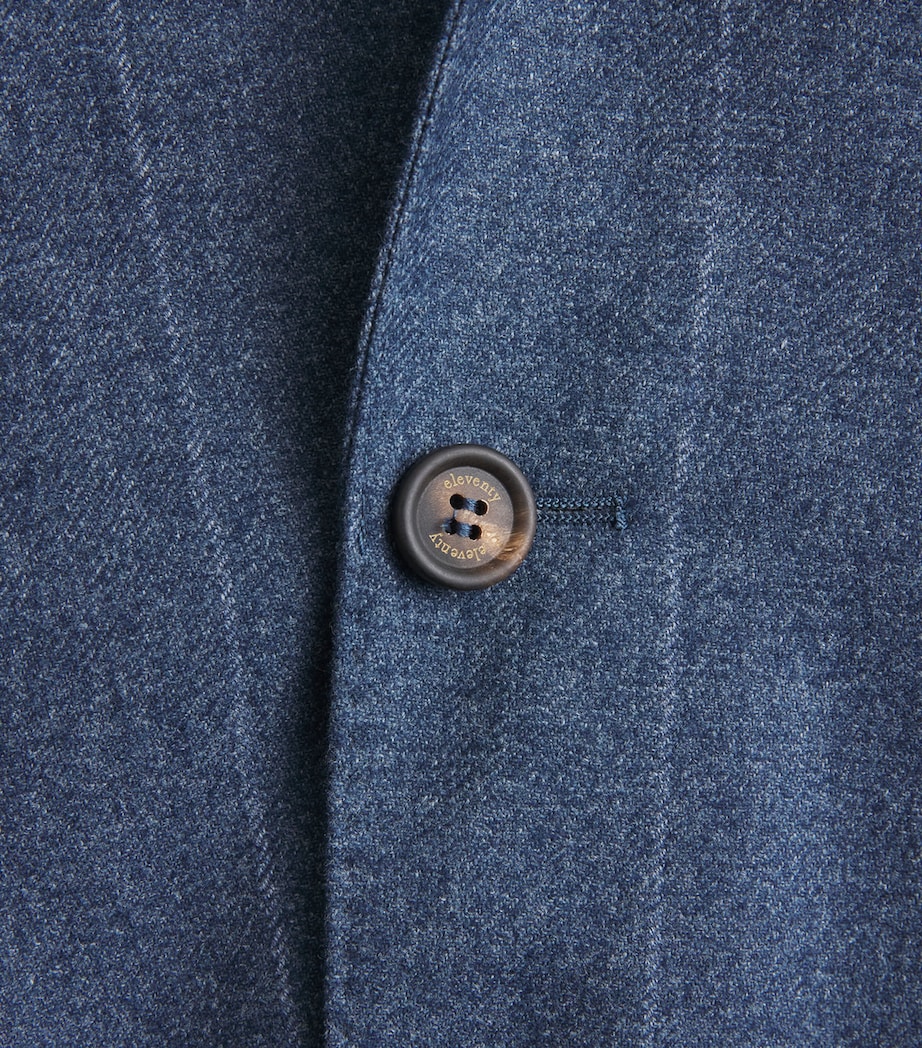 Eleventy Mens Wool-Cotton-Cashmere 2-Piece Suit Royal Image 6